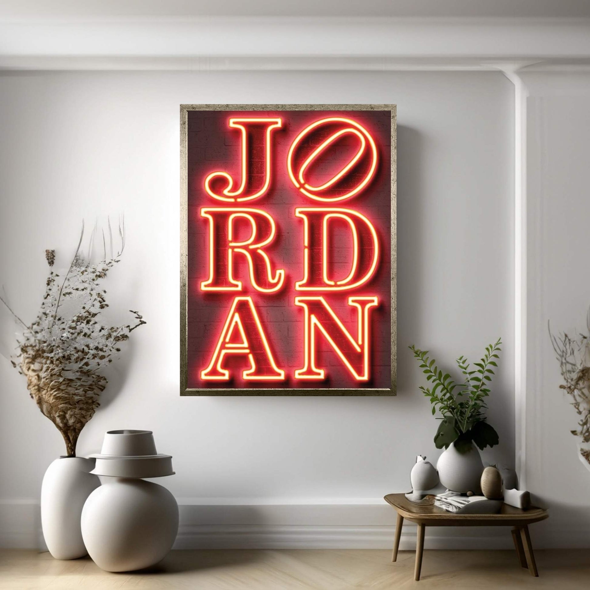 Love Jordan Canvas Wall Art - Y Canvas