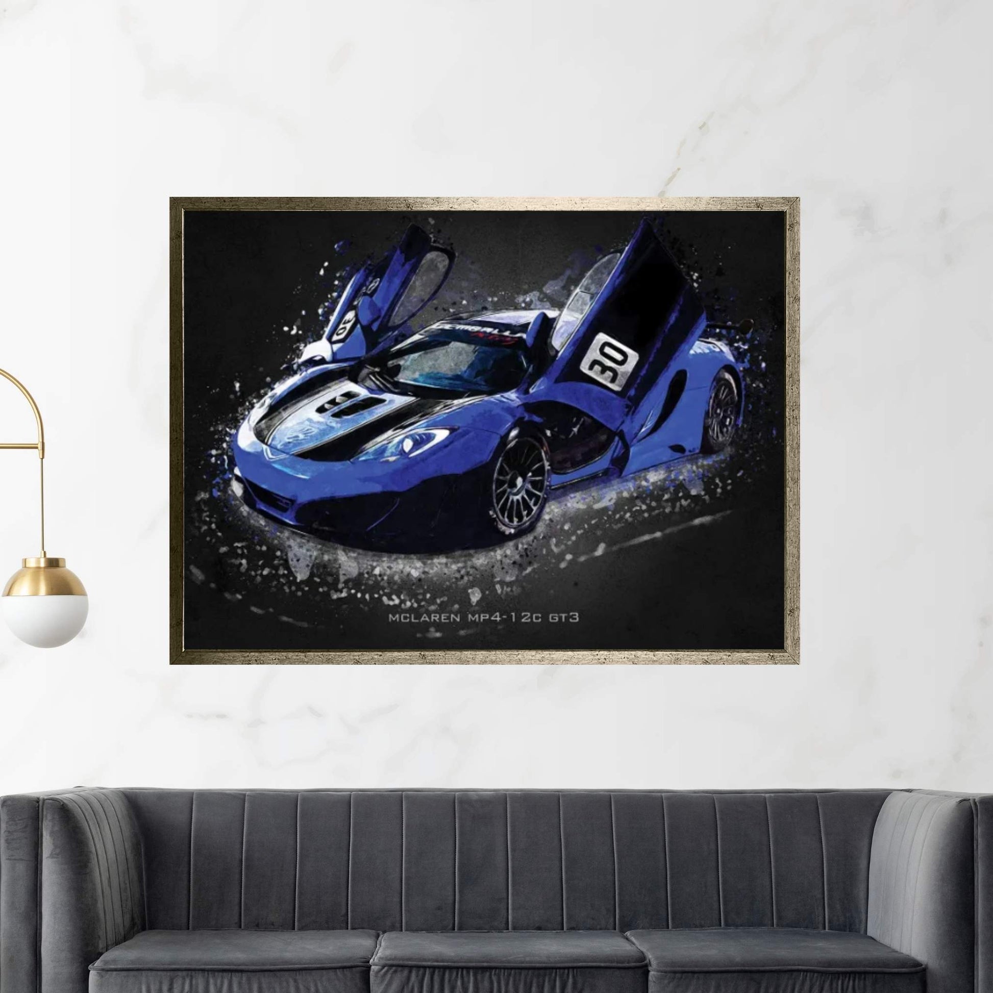 Mclaren MP4-12C GT3 Canvas Wall Art - Y Canvas
