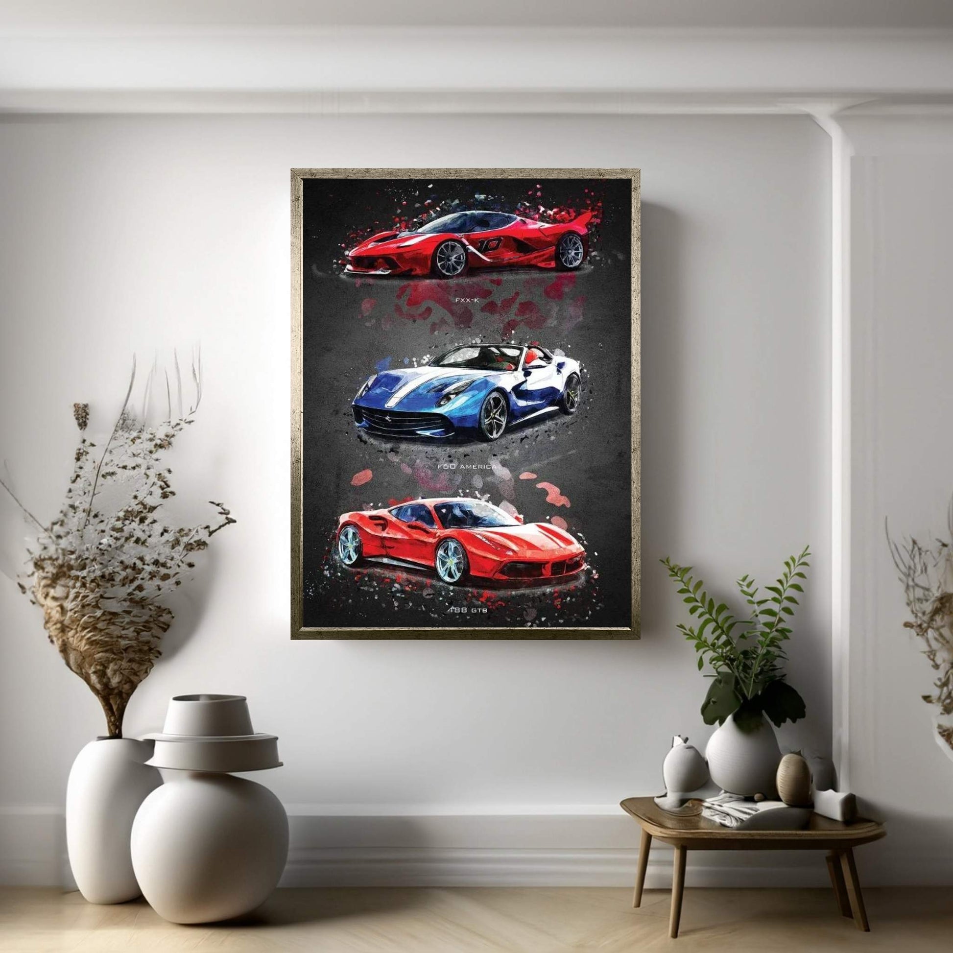 Ferrari1 Canvas Wall Art - Y Canvas