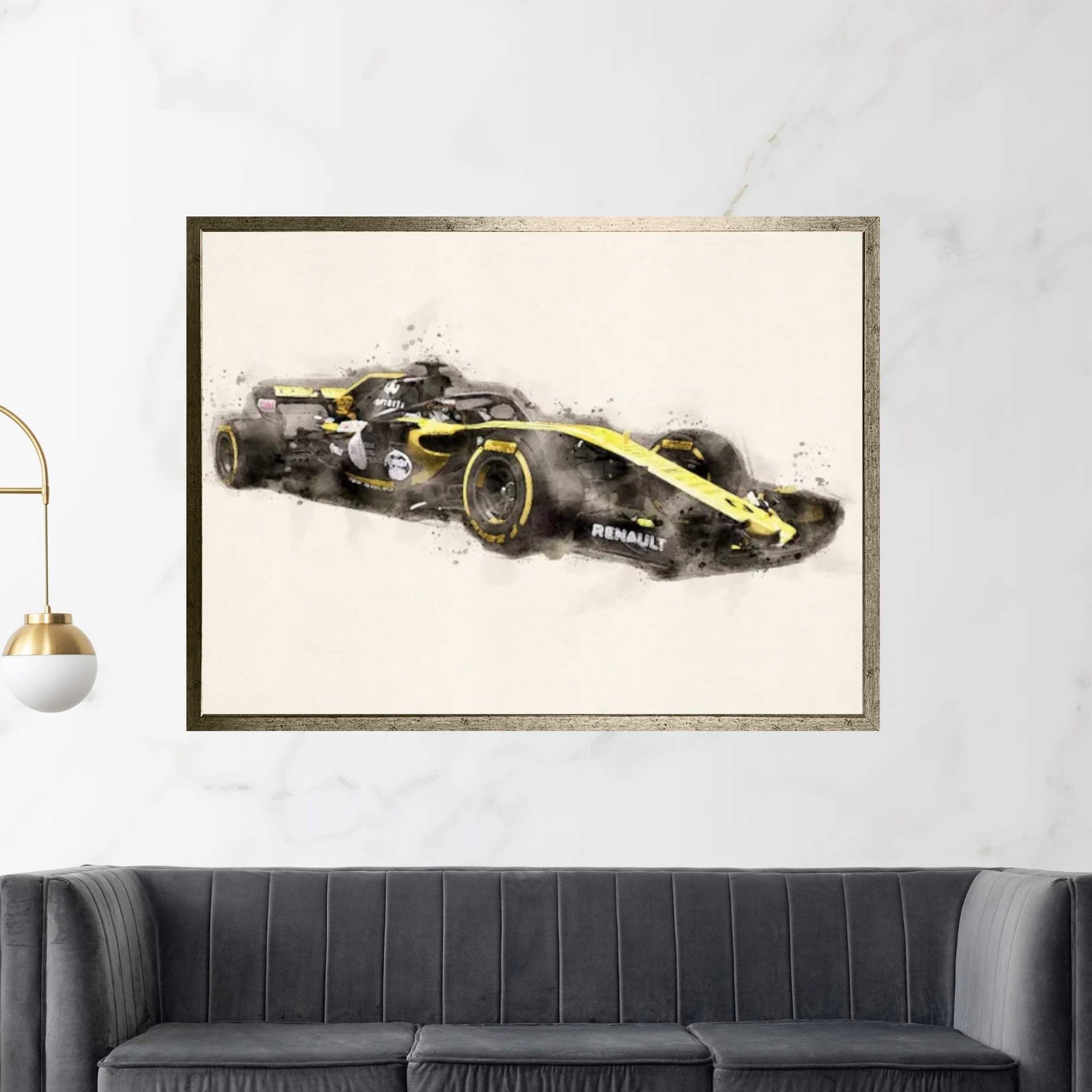 Renault F1 V II Canvas Wall Art - Y Canvas