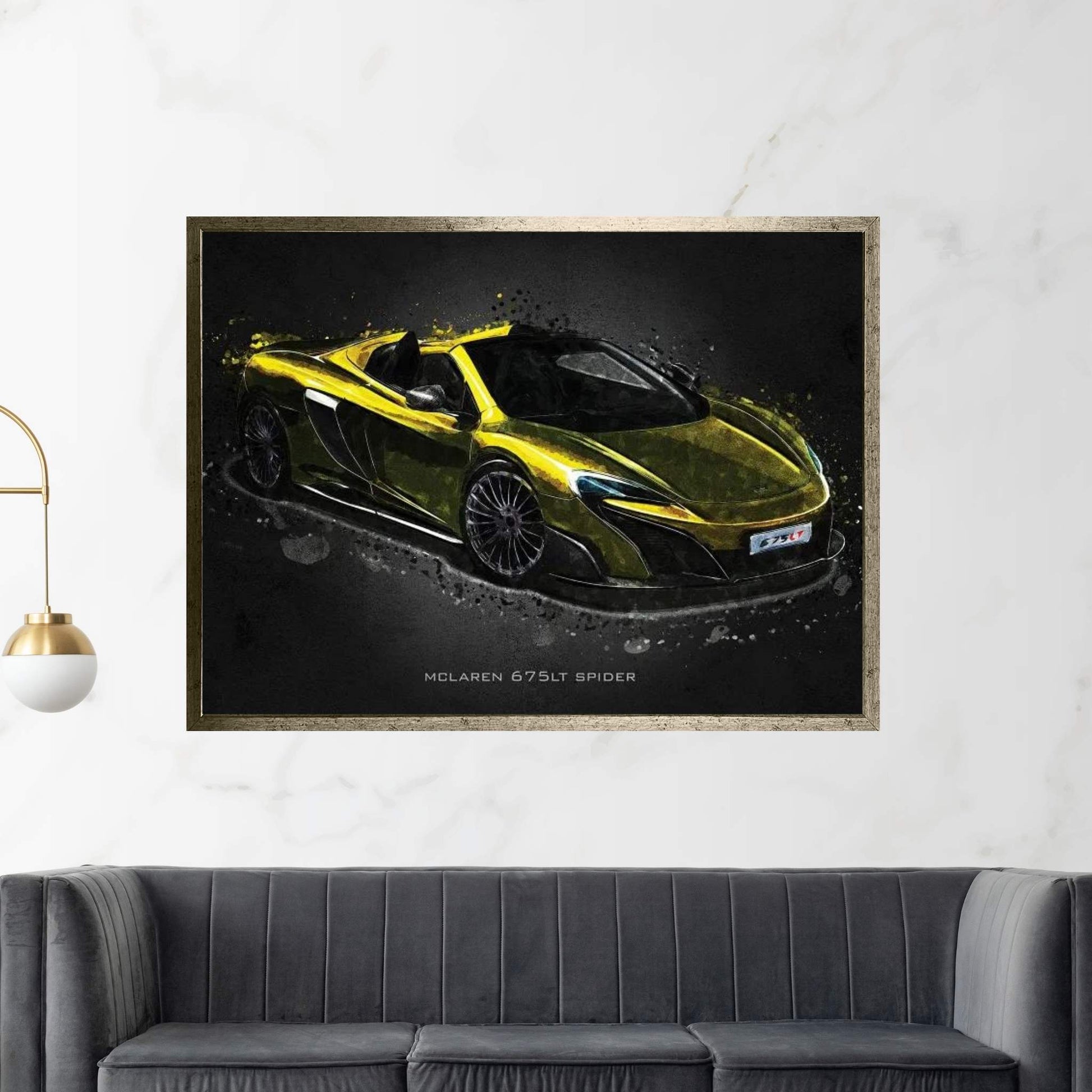Mclaren 675LT Spider Canvas Wall Art - Y Canvas