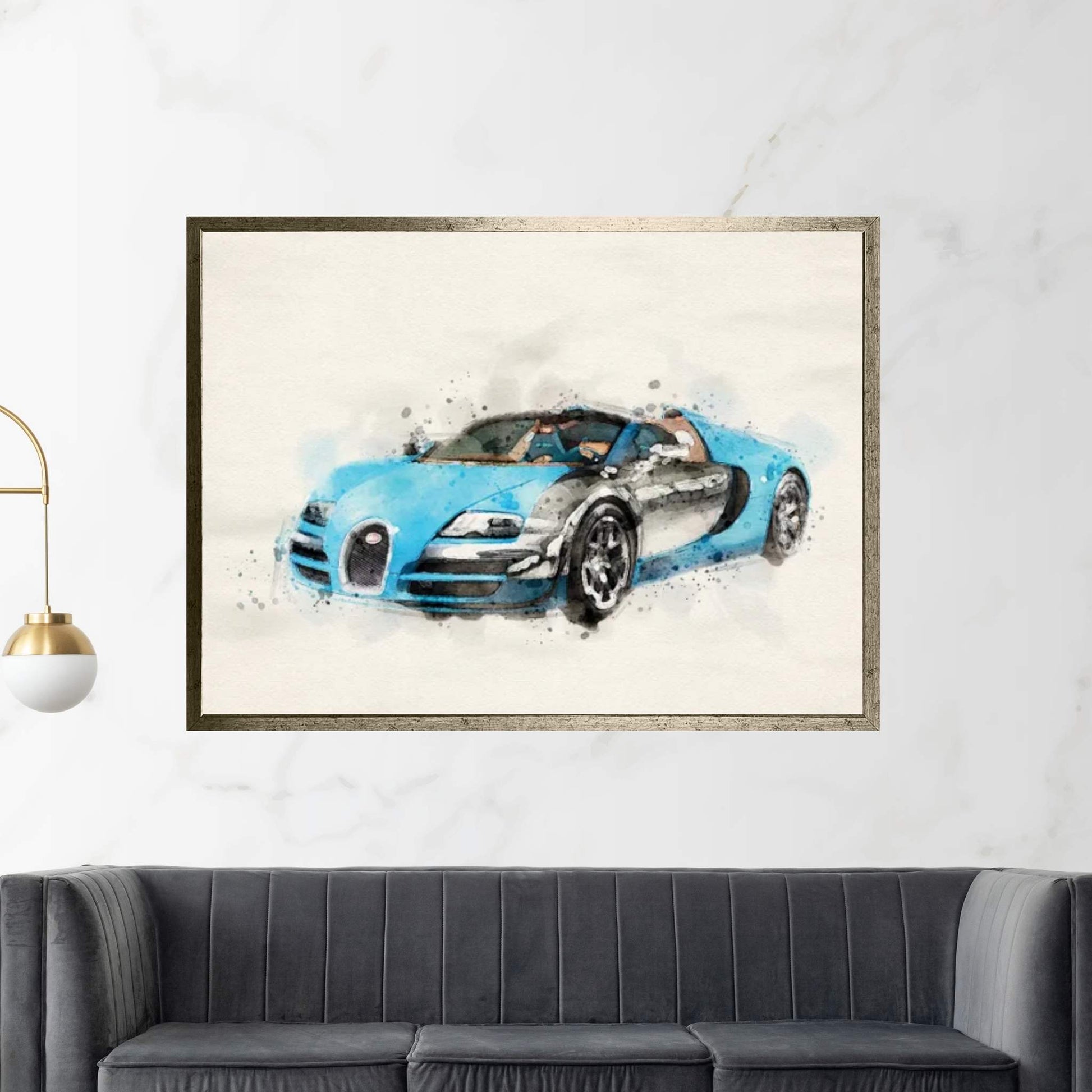 Bugatti Veyron VII Canvas Wall Art - Y Canvas