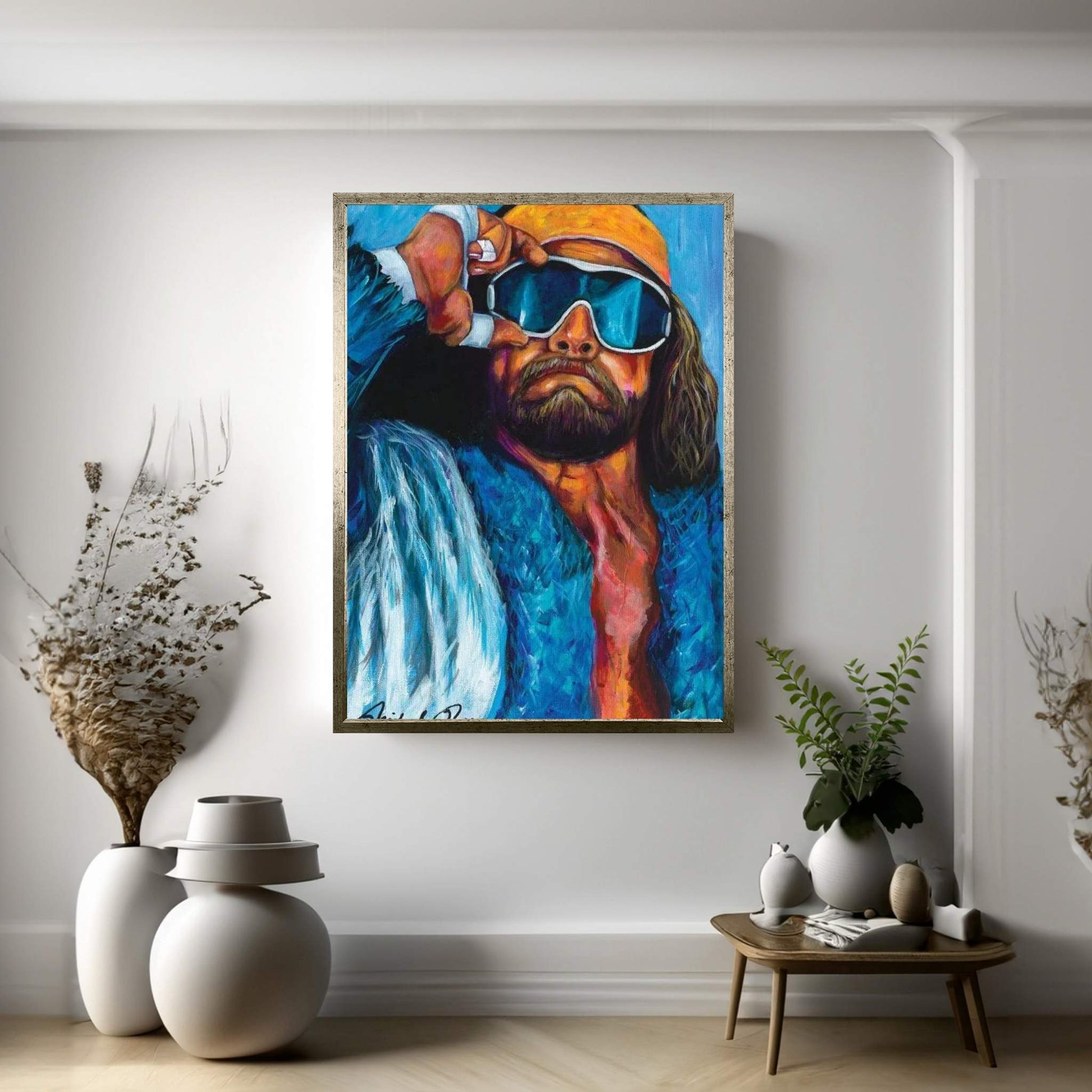 Macho Man Canvas Wall Art - Y Canvas