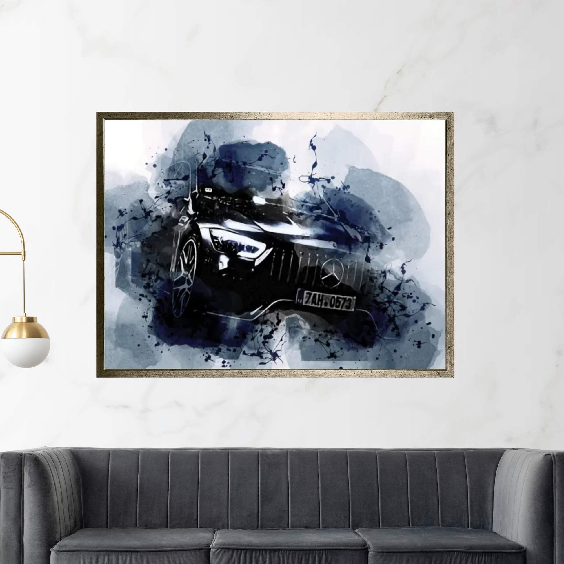 Mercedes-AMG Gt 63 S Oil Station 2021 Canvas Wall Art - Y Canvas