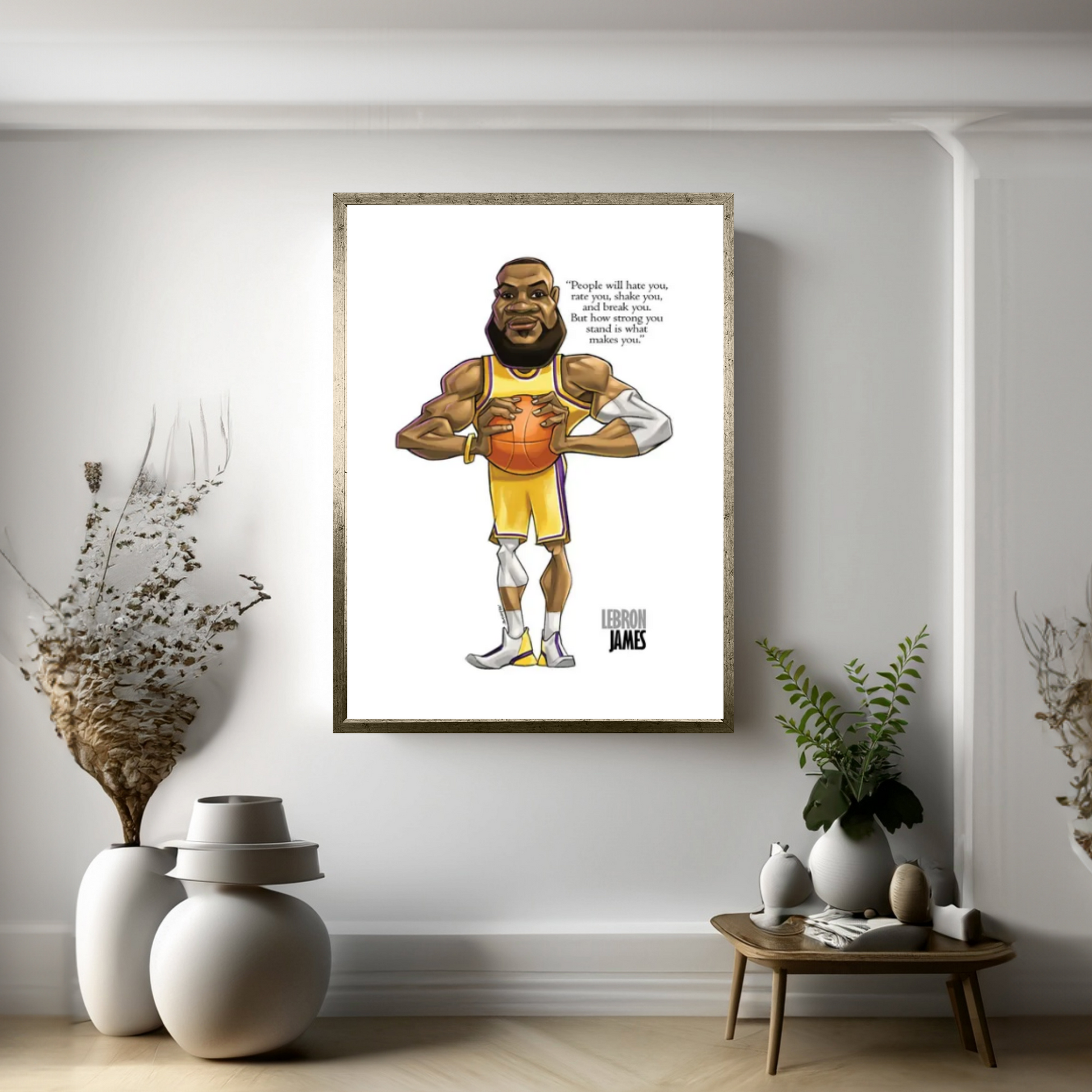 Lebron James Canvas Wall Art - Y Canvas