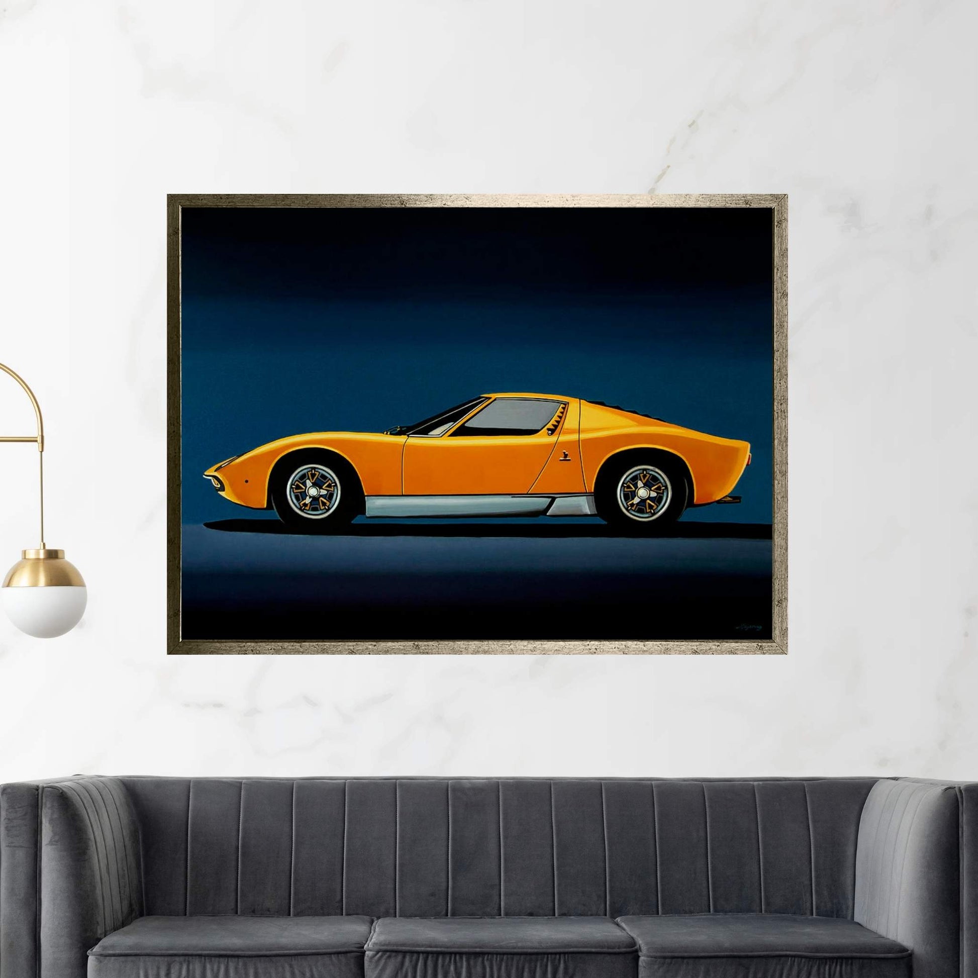 Lamborghini Miura 1966 Canvas Wall Art - Y Canvas