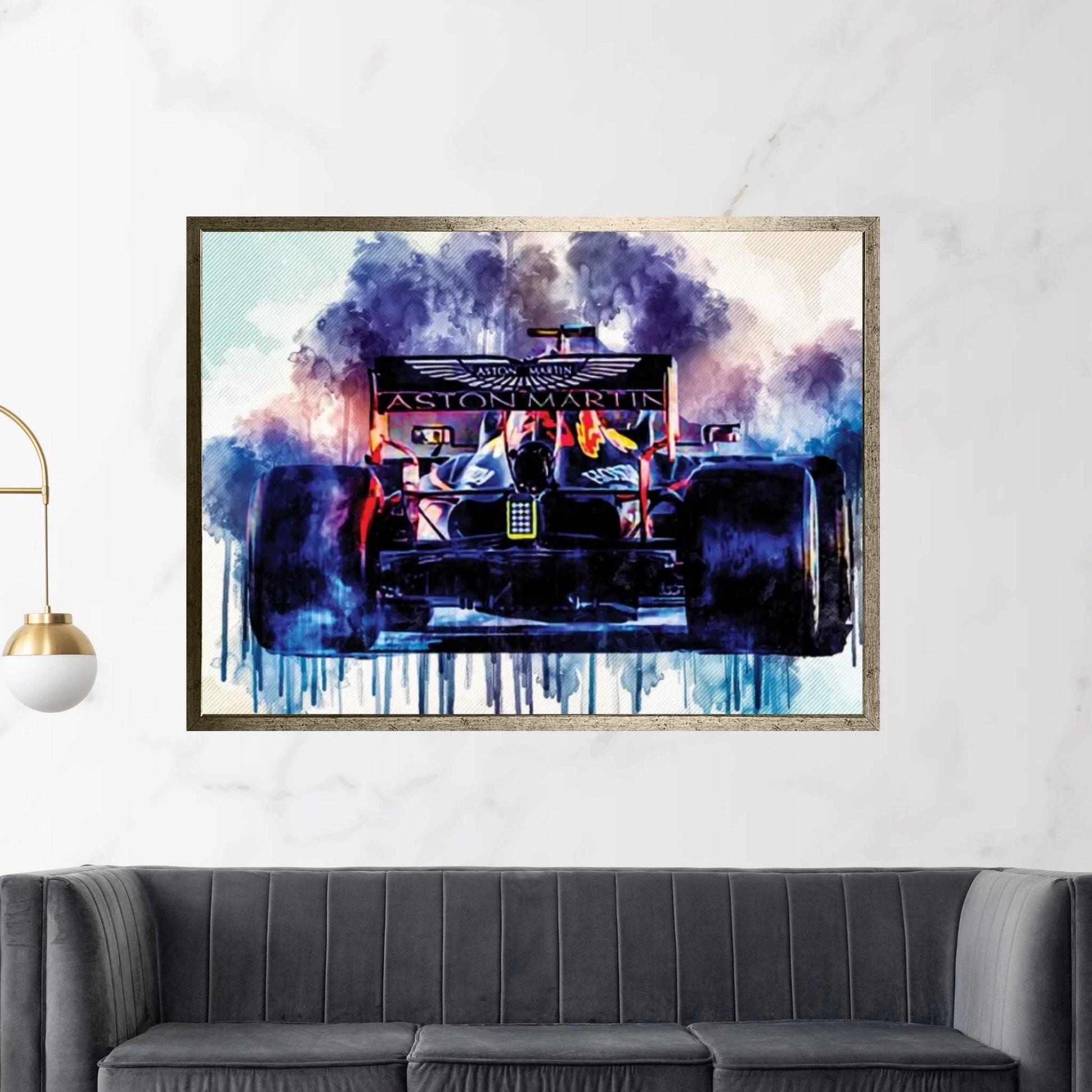 Red Bull Rb16 Back View Raceway 2020 F1 Cars Max Verstappen Formula 1 Bokeh Aston Martin Red Bull Racing Canvas Wall Art - Y Canvas