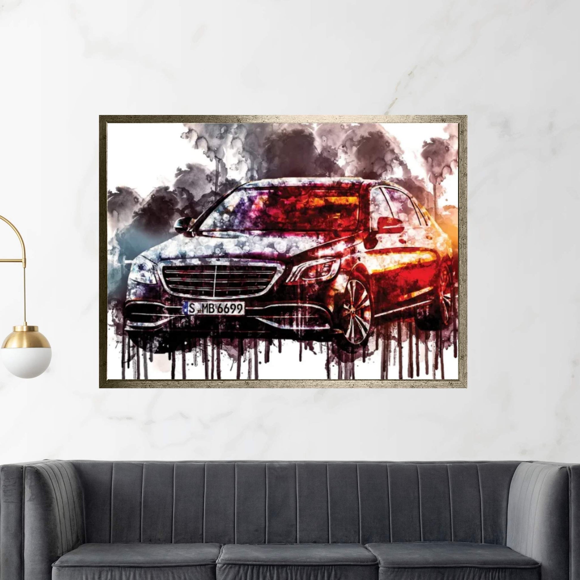 Car 2017 Mercedes Maybach S650 Canvas Wall Art - Y Canvas