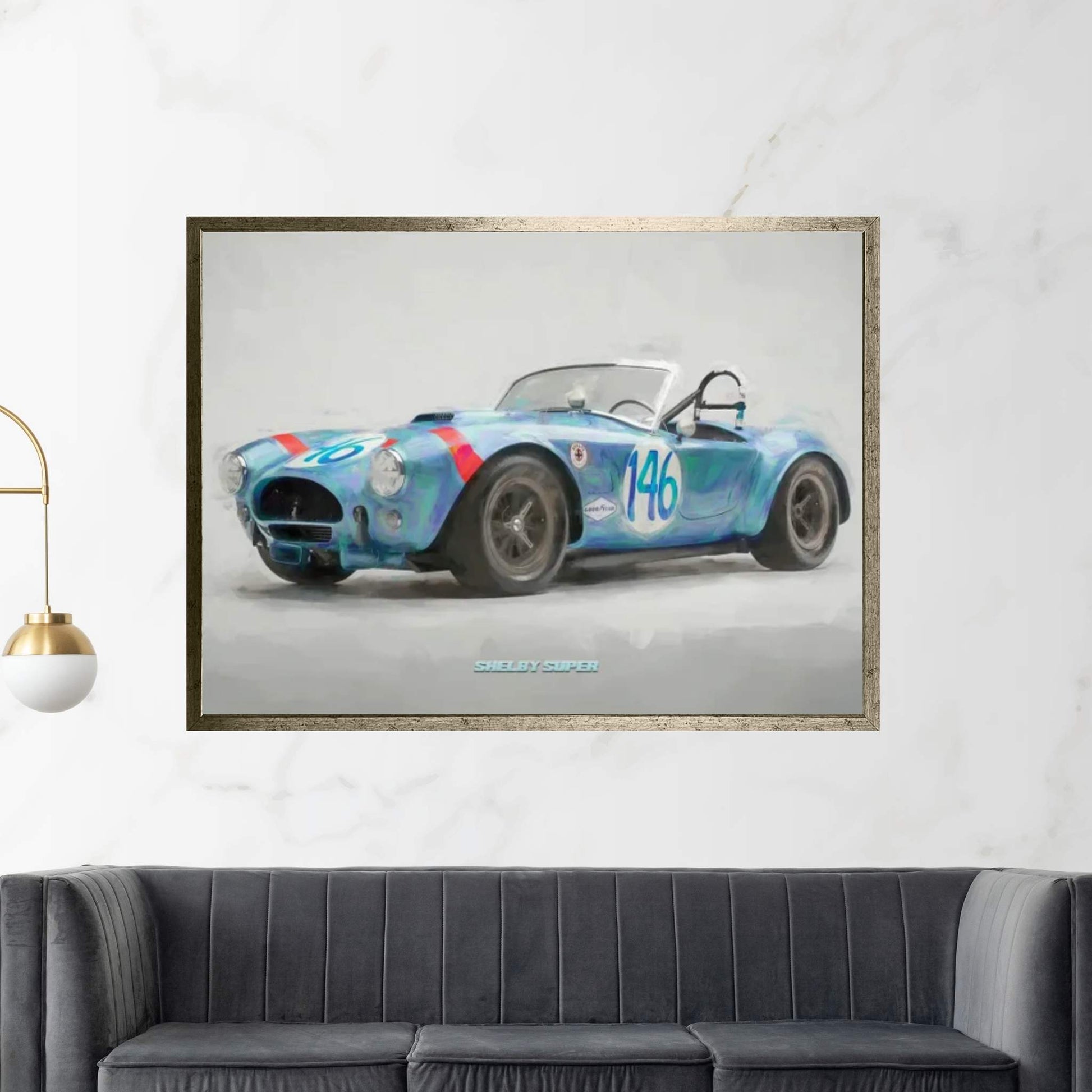 Shelby Super In Watercolor Canvas Wall Art - Y Canvas