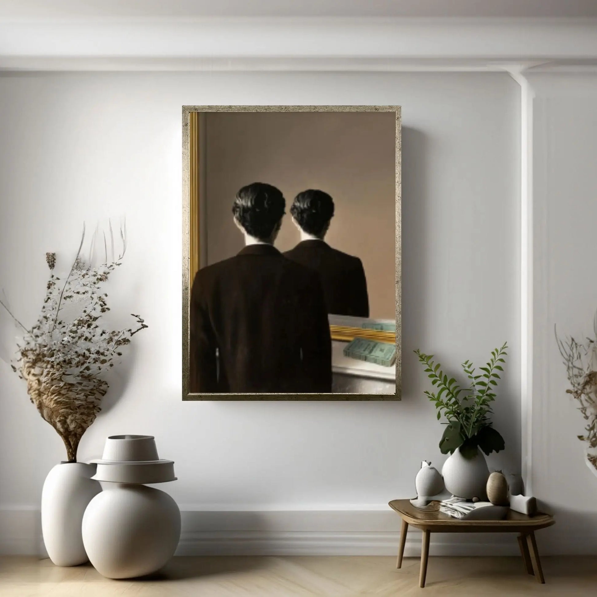 Rene Magritte Canvas Wall Art Poster, Not to be Reproduced Wall Decor Print, Rene Magritte Canvas, Rene Magritte Exhibition Print - Y Canvas