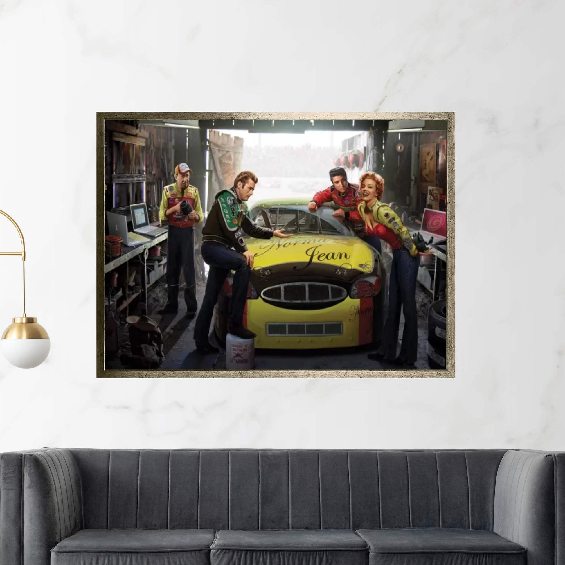 Eternal Speedway Canvas Wall Art - Y Canvas