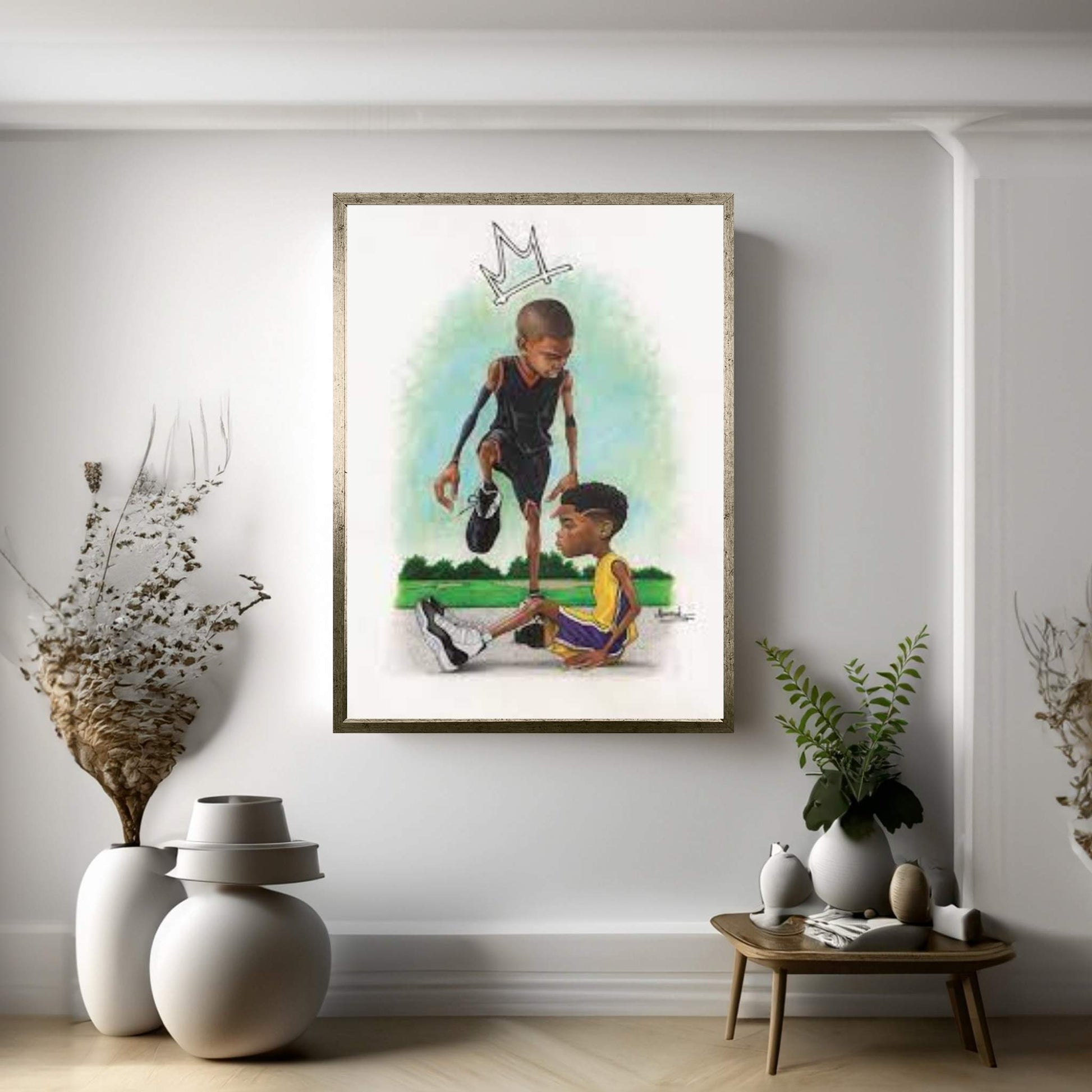 Iverson Kid Canvas Wall Art - Y Canvas