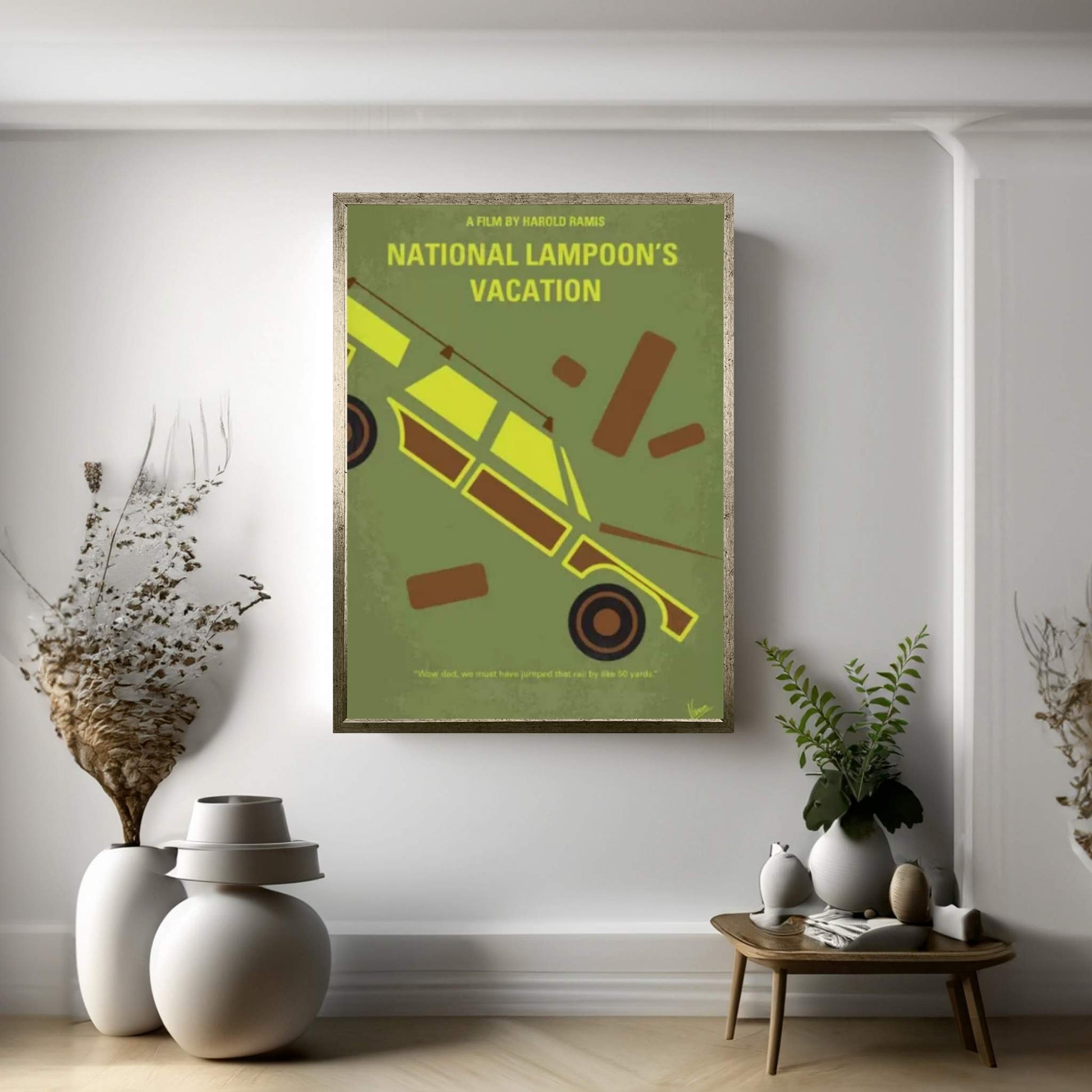 National Lampoon's Vacation Minimal Movie Poster Canvas Wall Art - Y Canvas