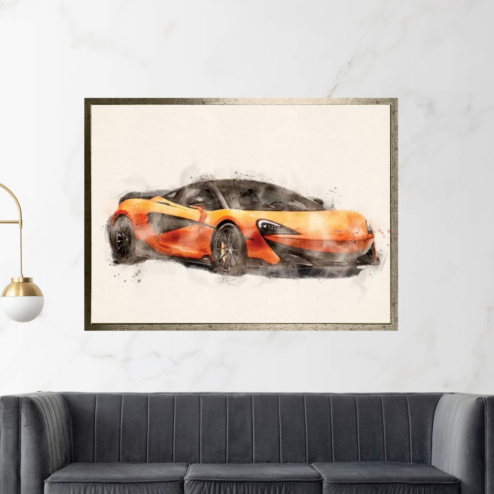 McLaren 600 Hp V II Canvas Wall Art - Y Canvas