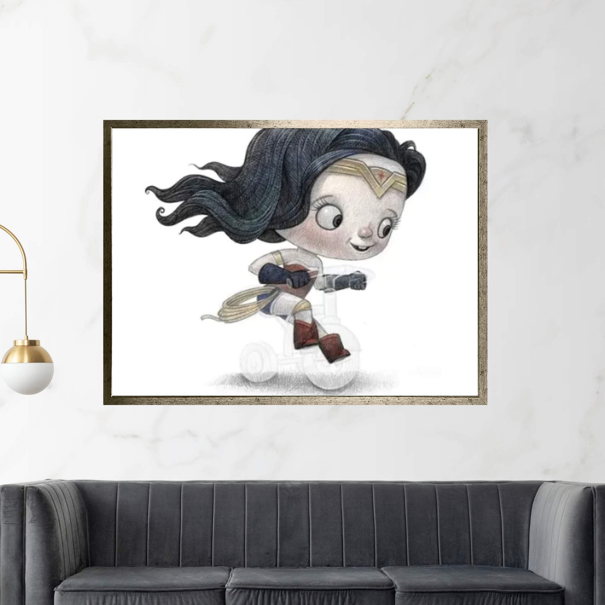 Baby Wonder Woman Canvas Wall Art - Y Canvas