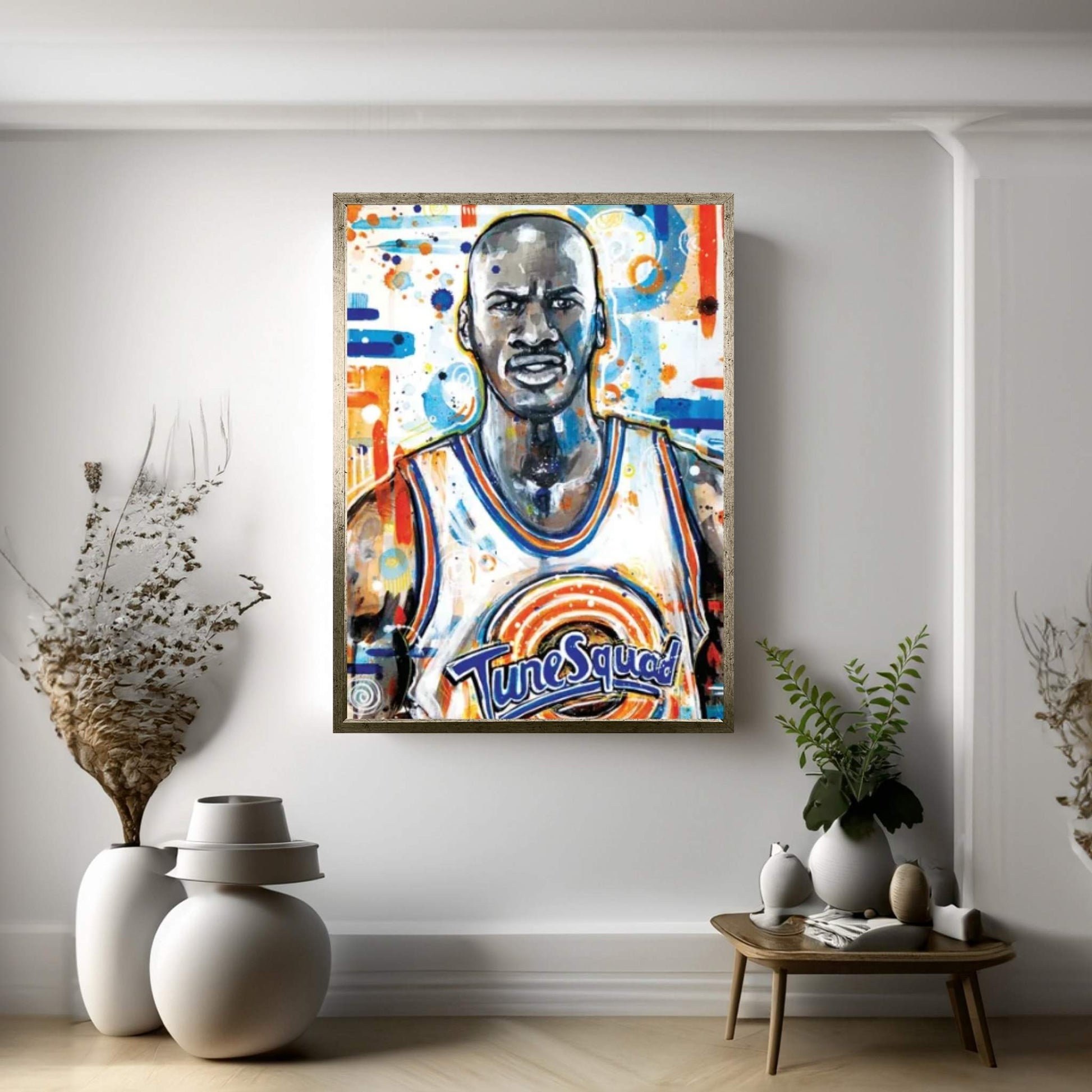 MJ Space Jam Canvas Wall Art - Y Canvas
