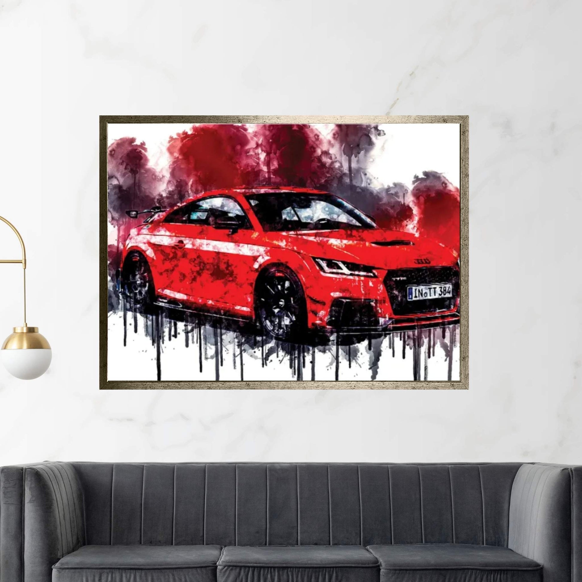 Audi TT RS Coupe 2018 Canvas Wall Art - Y Canvas