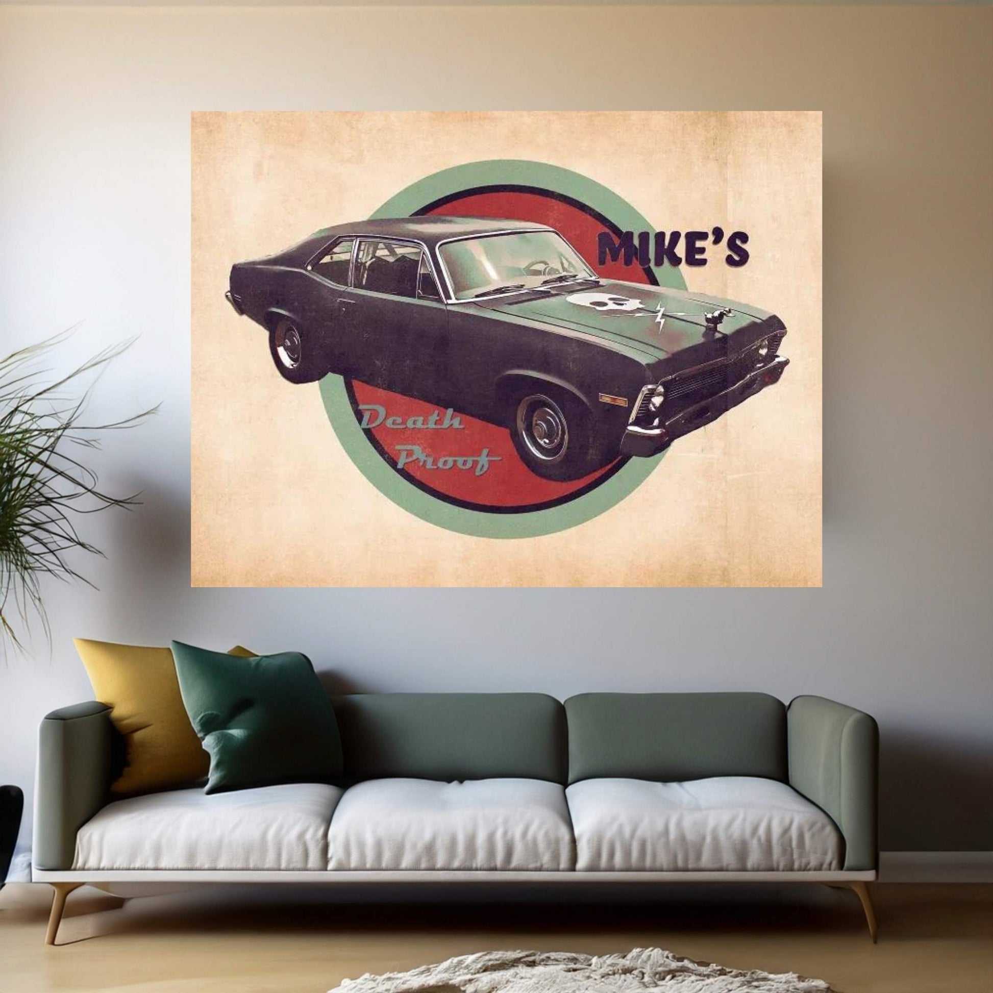 Mike's Death Proof Canvas Wall Art - Y Canvas