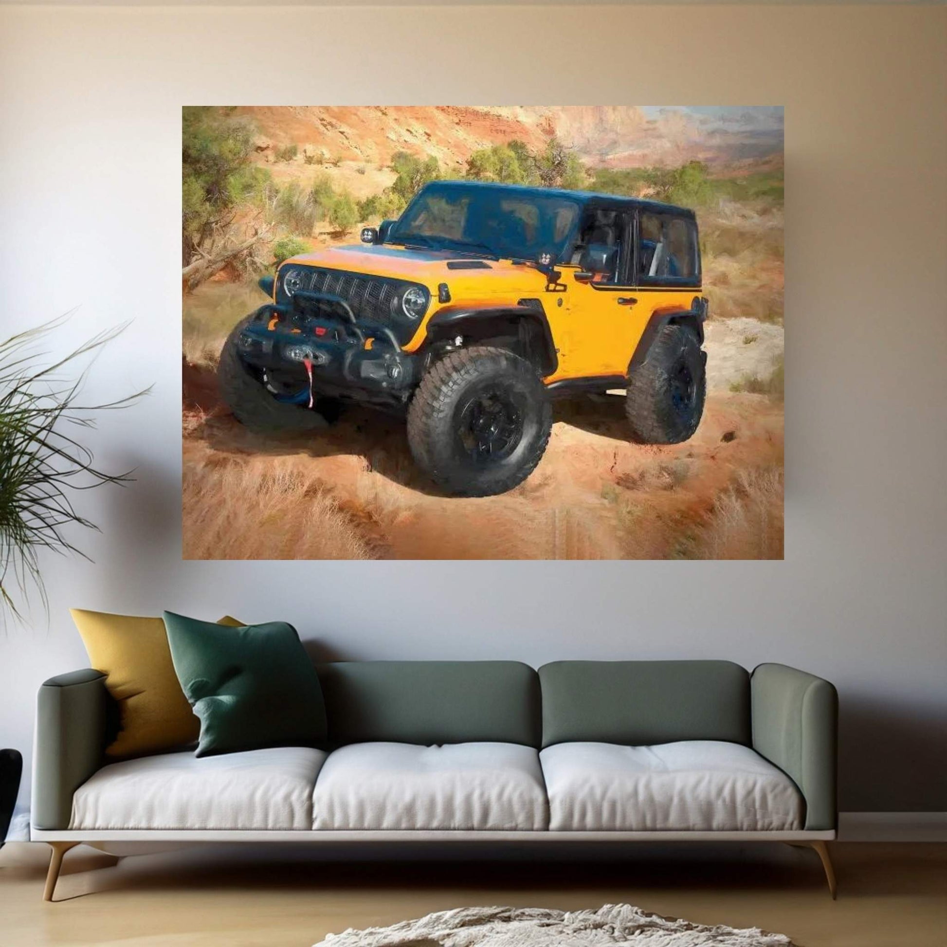 Jeep Canvas Wall Art - Y Canvas
