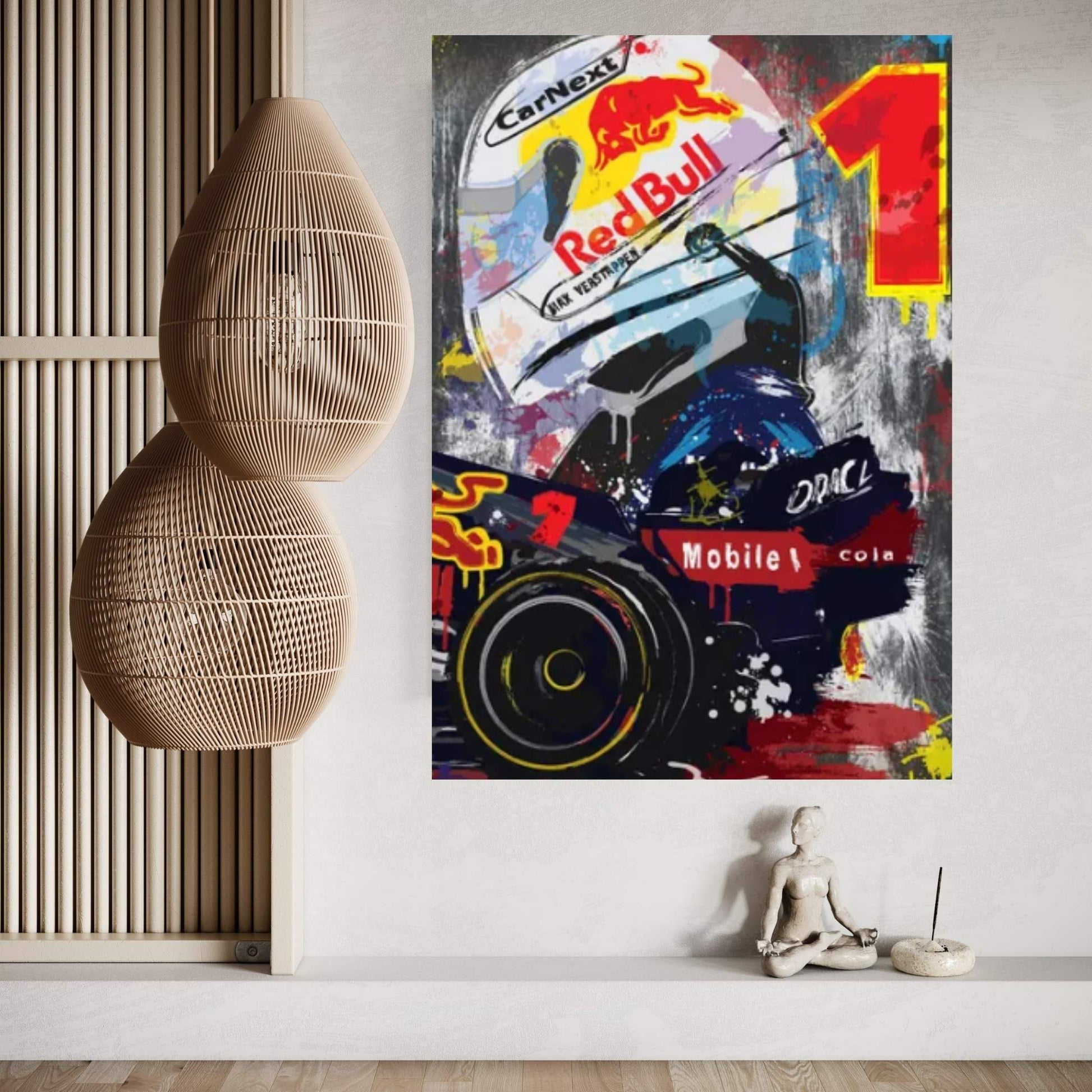 Max Verstappen, Red Bull Racing, Red Bull, F1 Poster Canvas Wall Art - Y Canvas