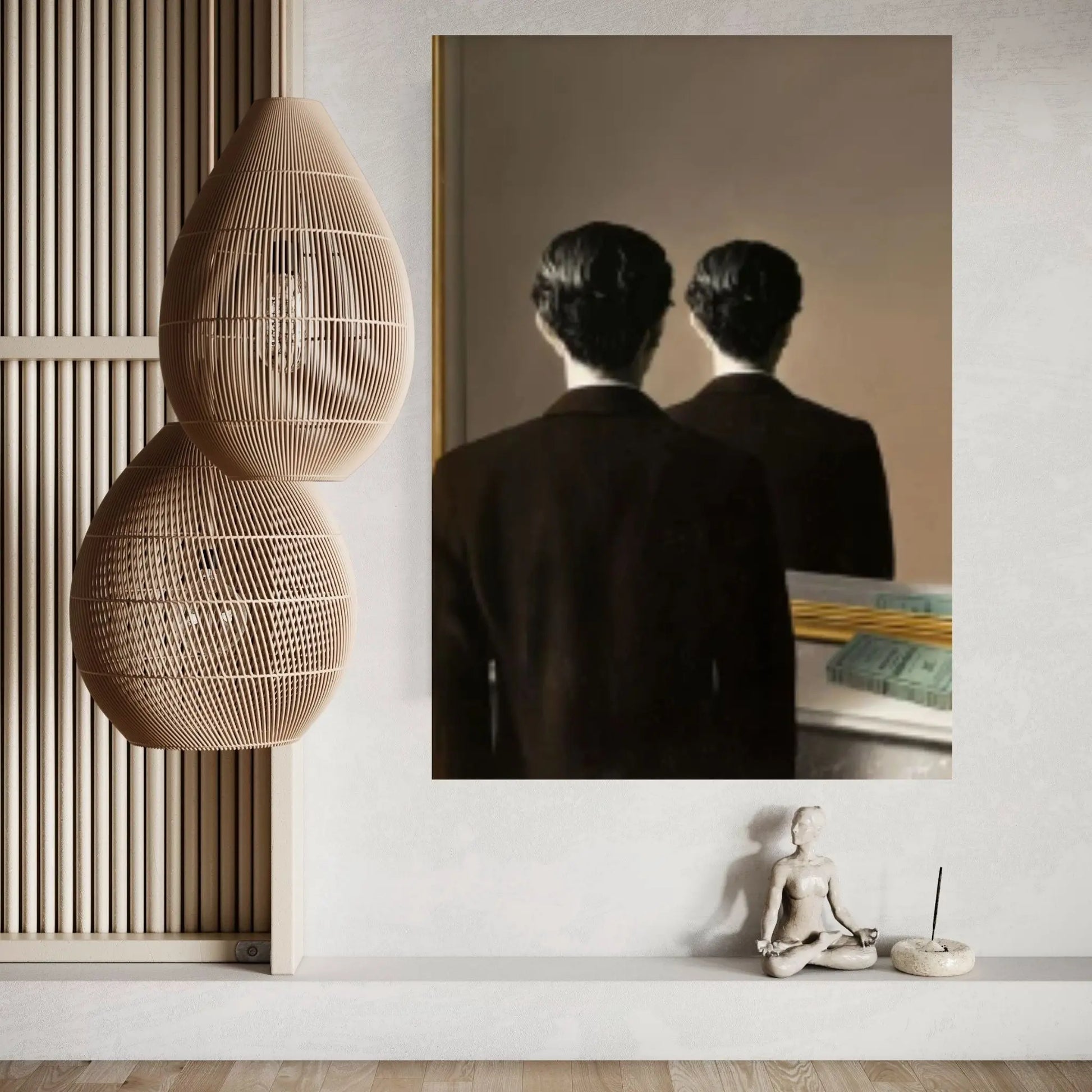 Rene Magritte Canvas Wall Art Poster, Not to be Reproduced Wall Decor Print, Rene Magritte Canvas, Rene Magritte Exhibition Print - Y Canvas