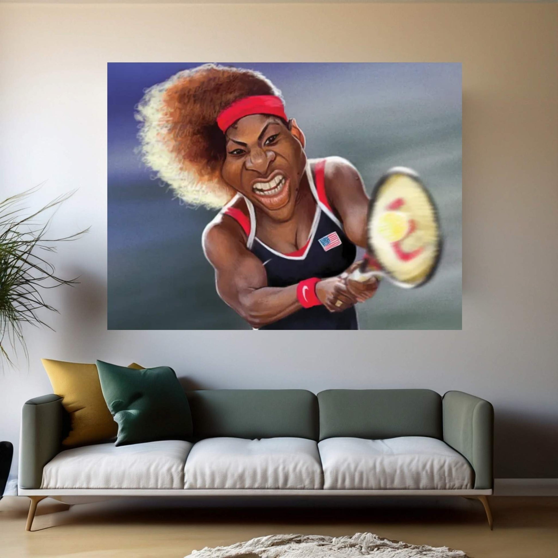 Serena Williams Canvas Wall Art - Y Canvas