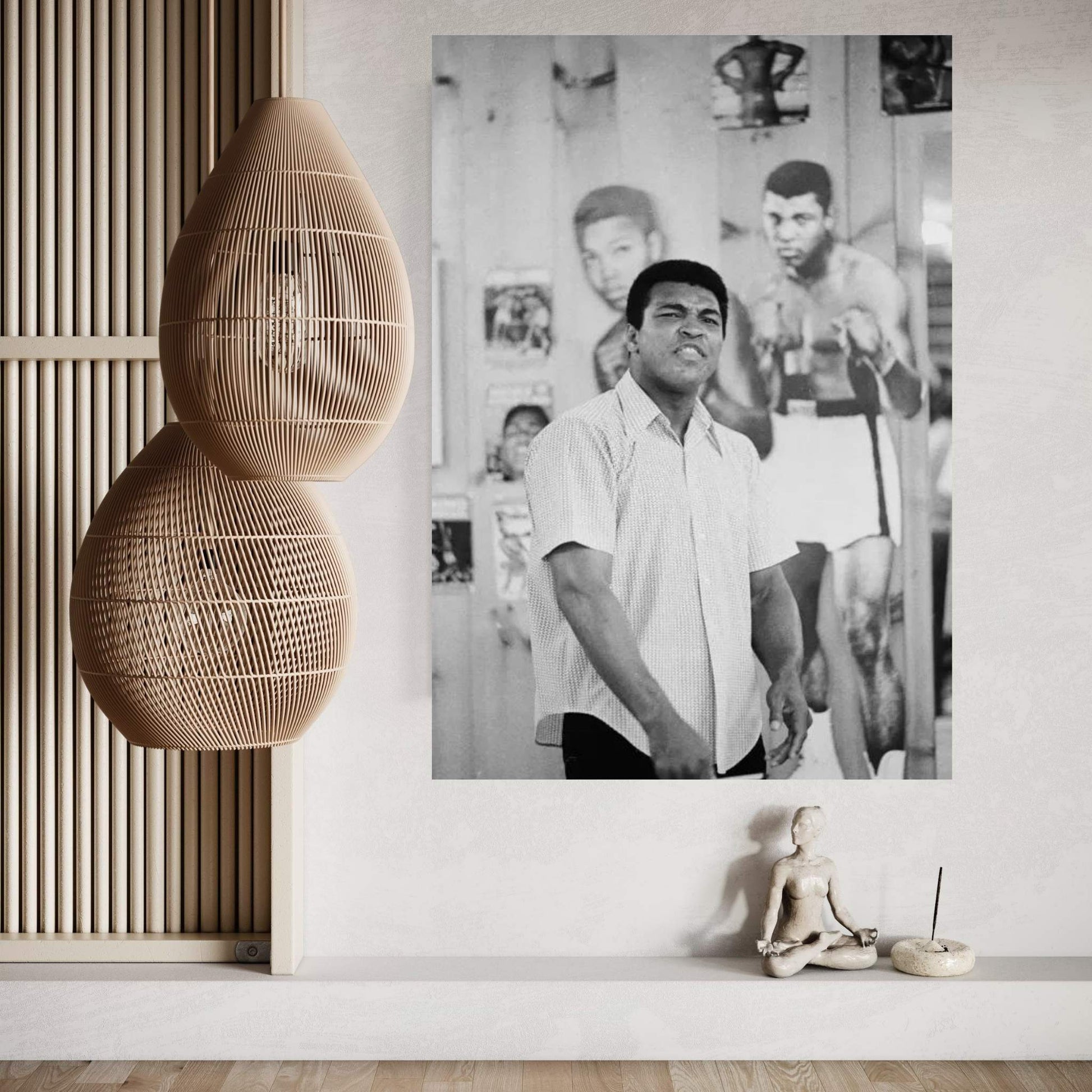 Muhammad Ali Mean Mugging For The Camera Canvas Wall Art - Y Canvas