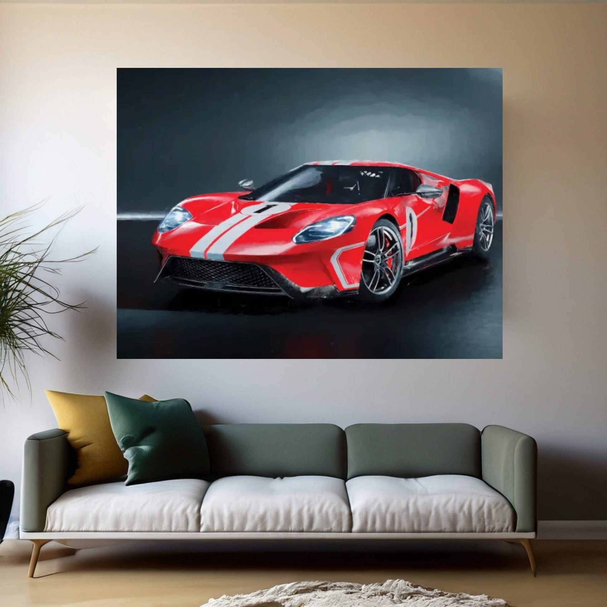 Ford Tuning GT II Canvas Wall Art - Y Canvas