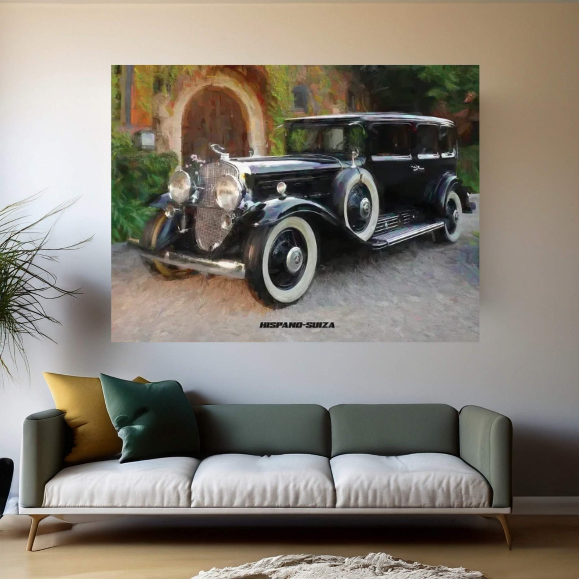 Hispano Suiza Canvas Wall Art - Y Canvas