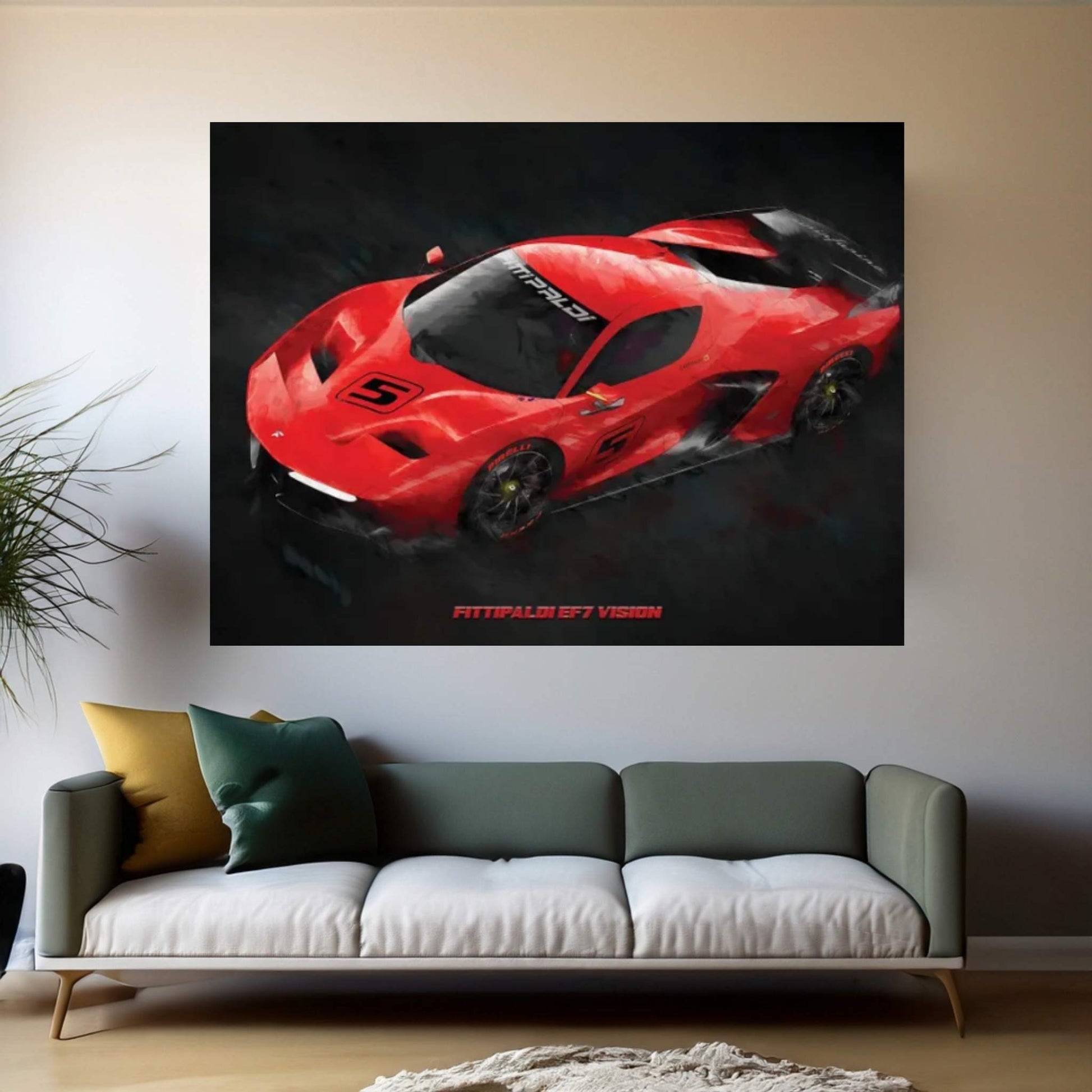 Fittipaldi EF7 Vision Canvas Wall Art - Y Canvas