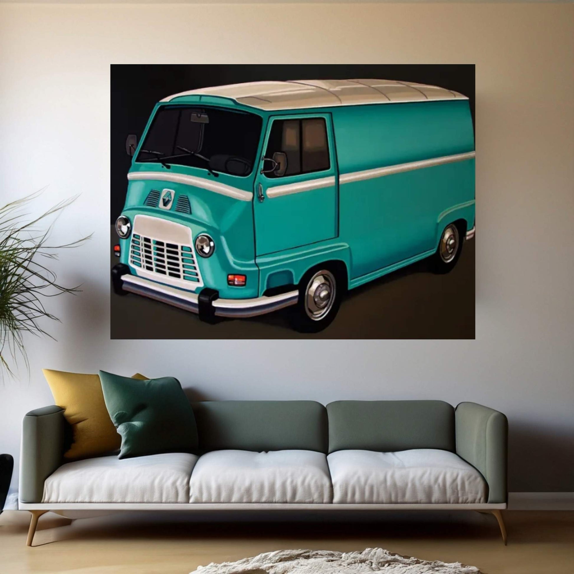 Renault Estafette 1959 Canvas Wall Art - Y Canvas