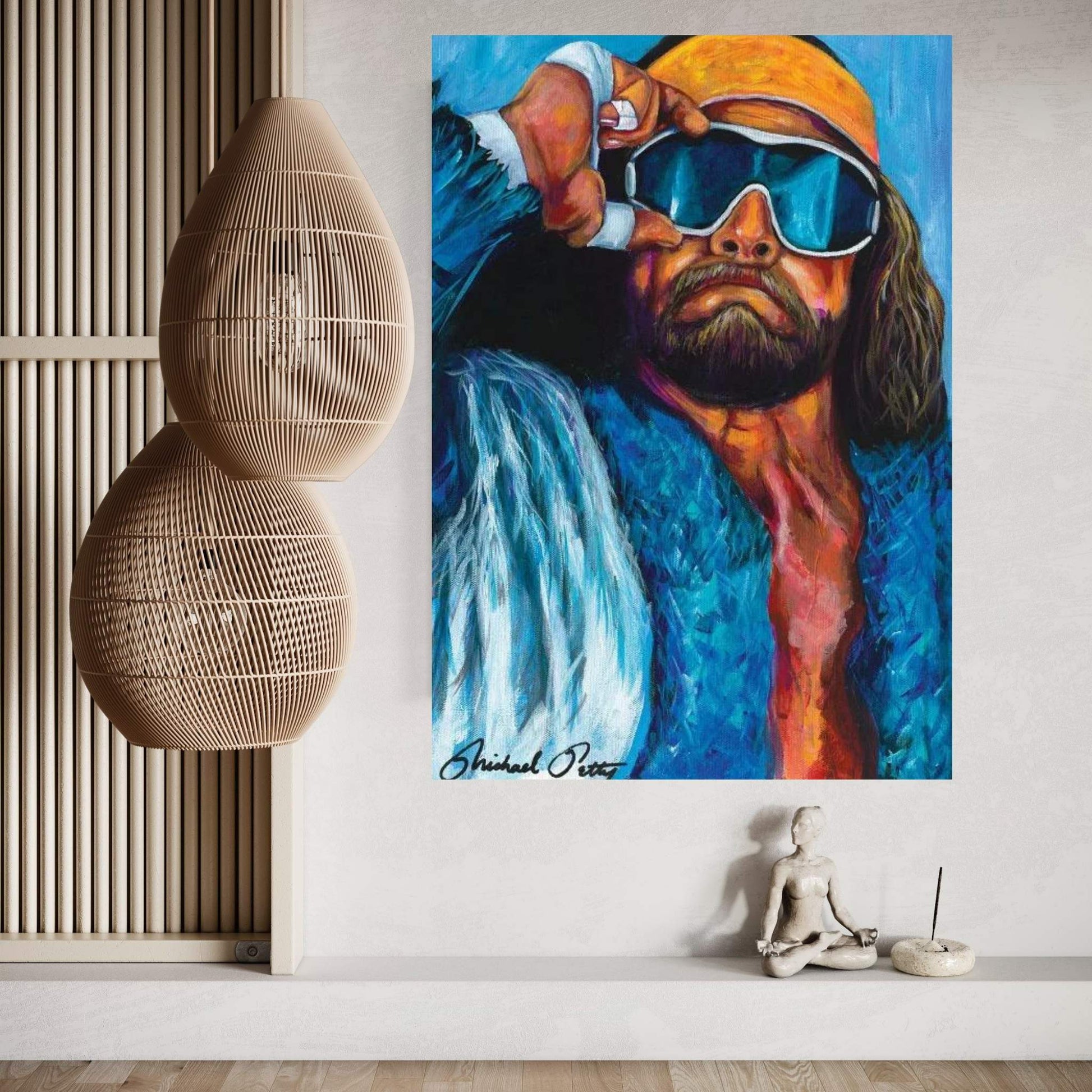 Macho Man Canvas Wall Art - Y Canvas