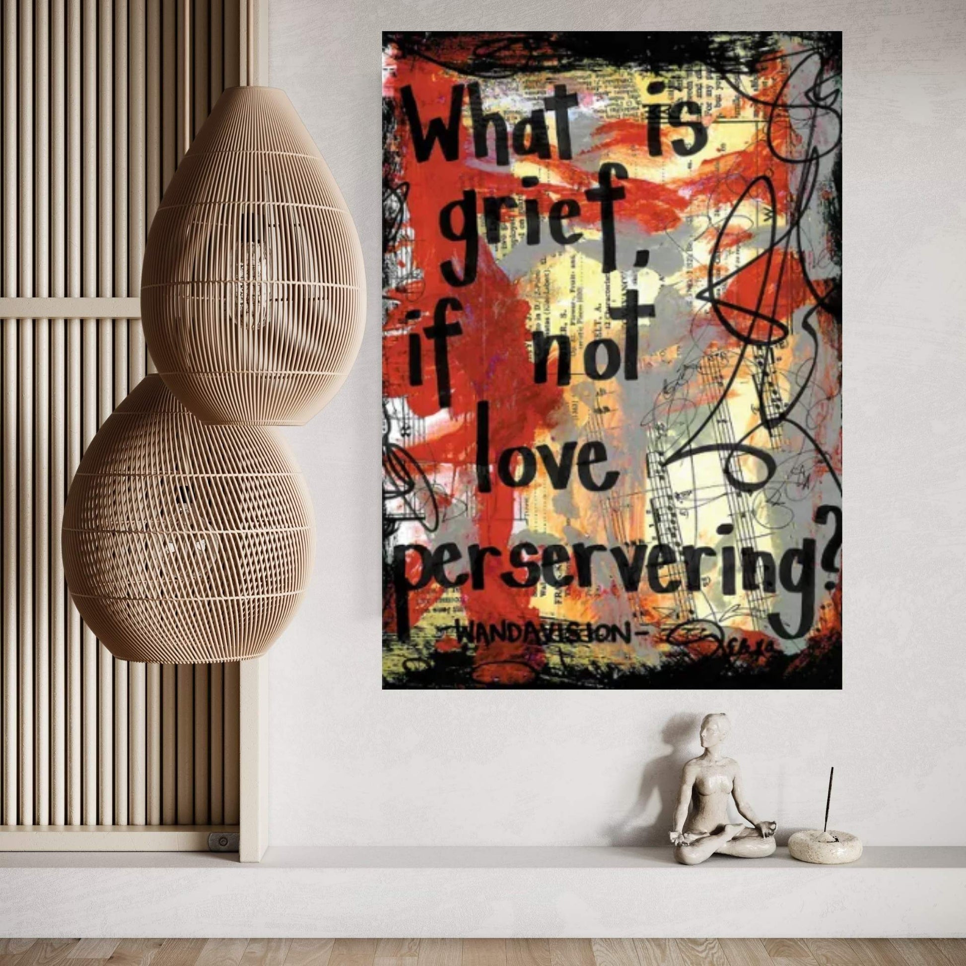 Grief Love Perservering Wandavision Canvas Wall Art - Y Canvas