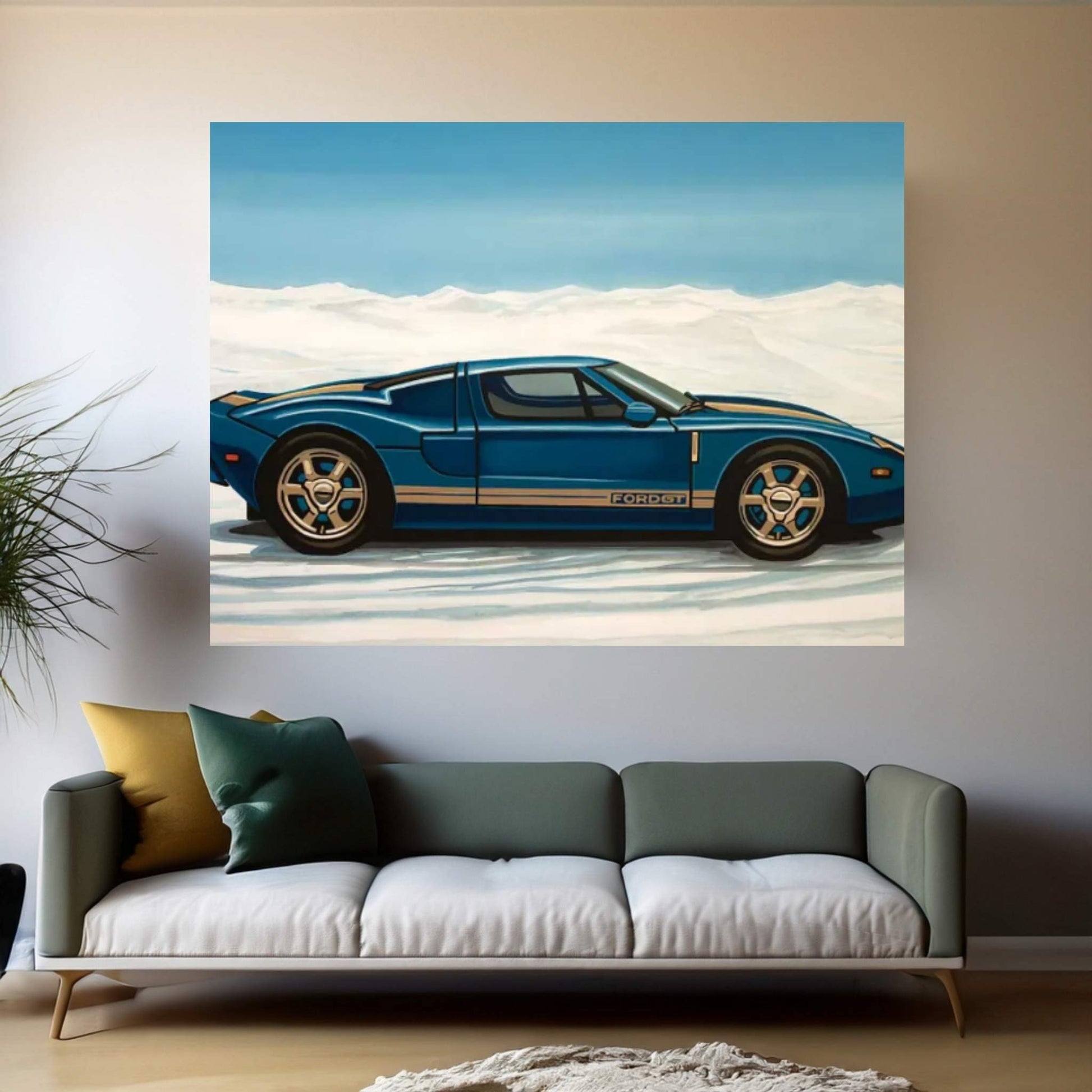 Ford Gt 2005 Canvas Wall Art - Y Canvas