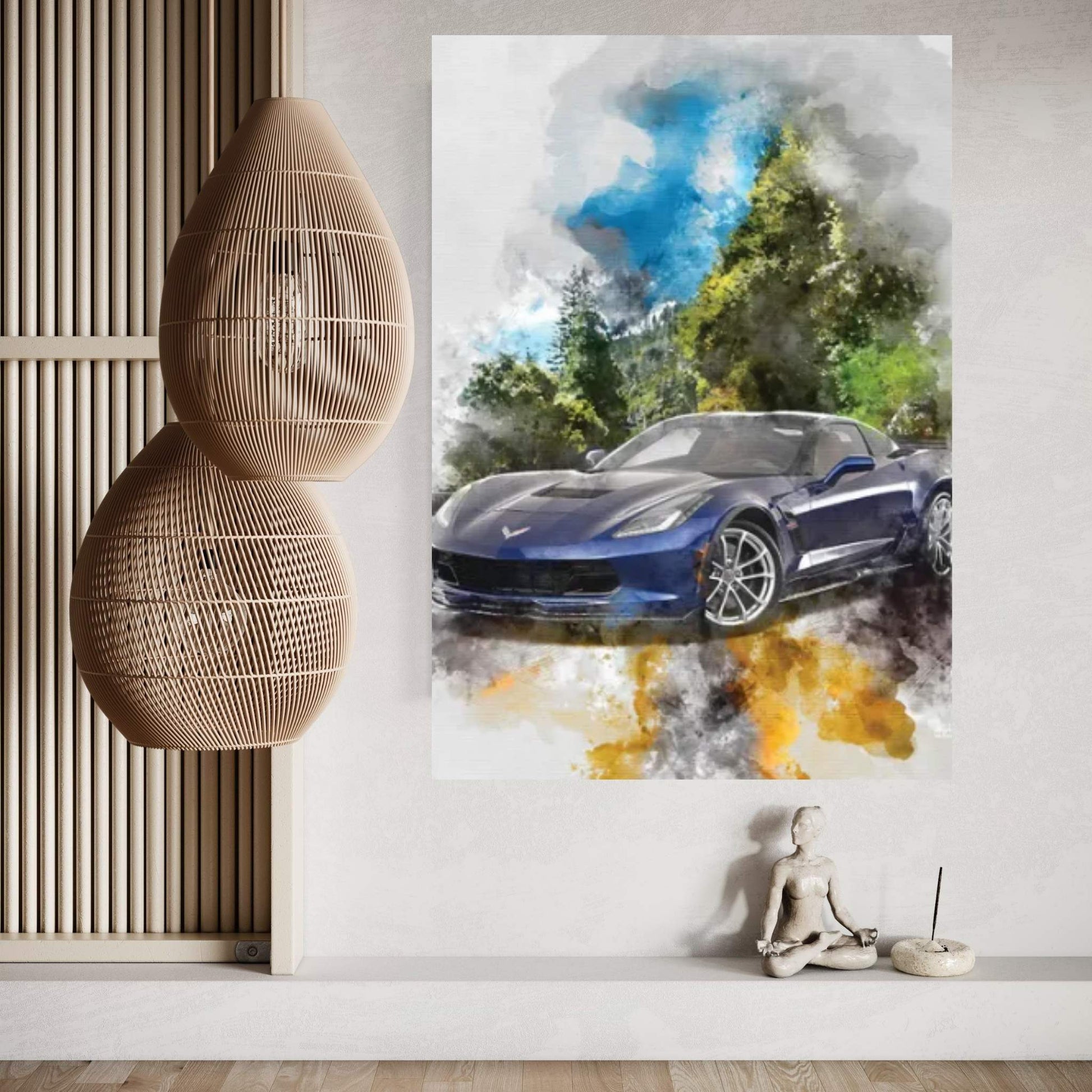 Chevrolet Corvette Canvas Wall Art - Y Canvas