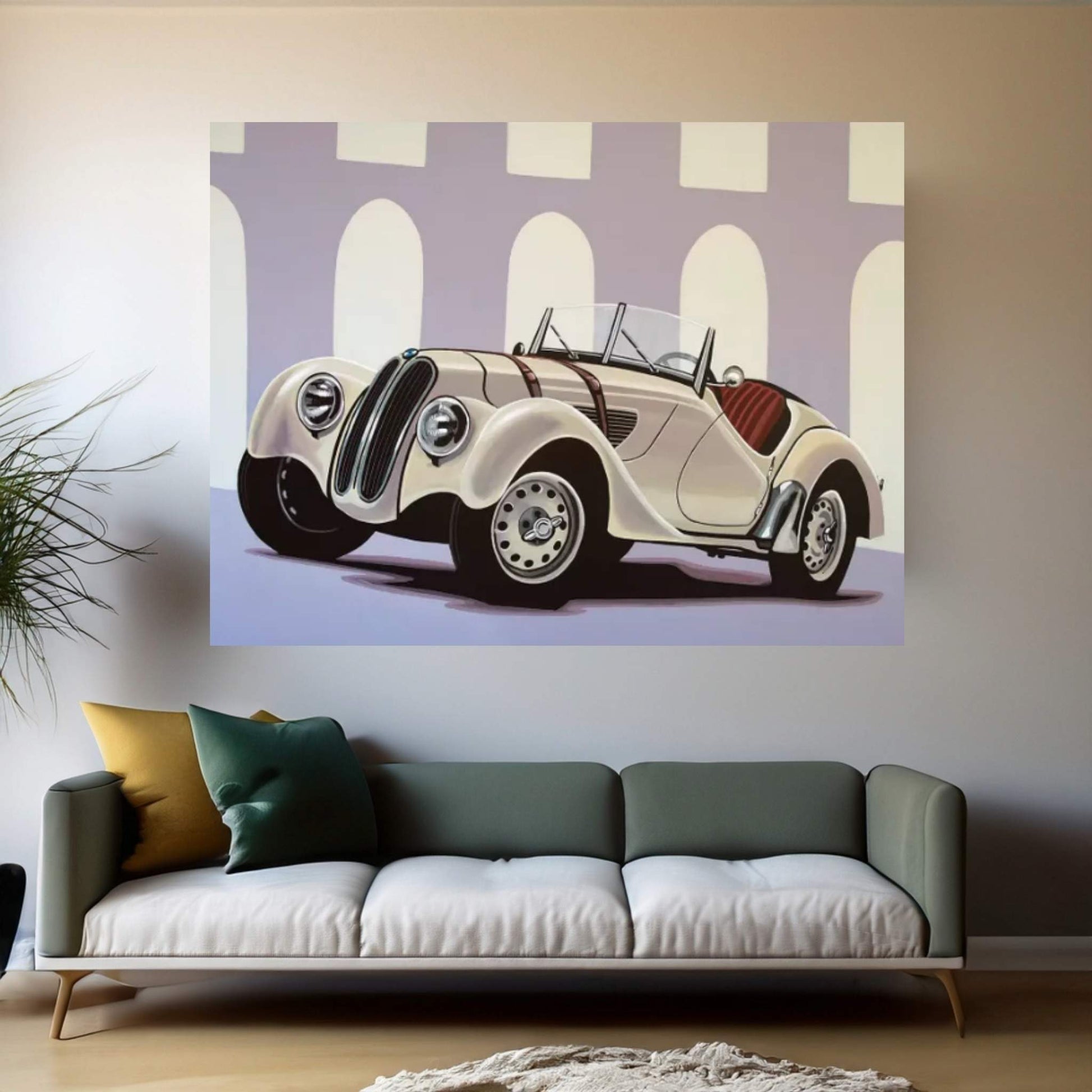BMW 328 Roadster 1936 Canvas Wall Art - Y Canvas