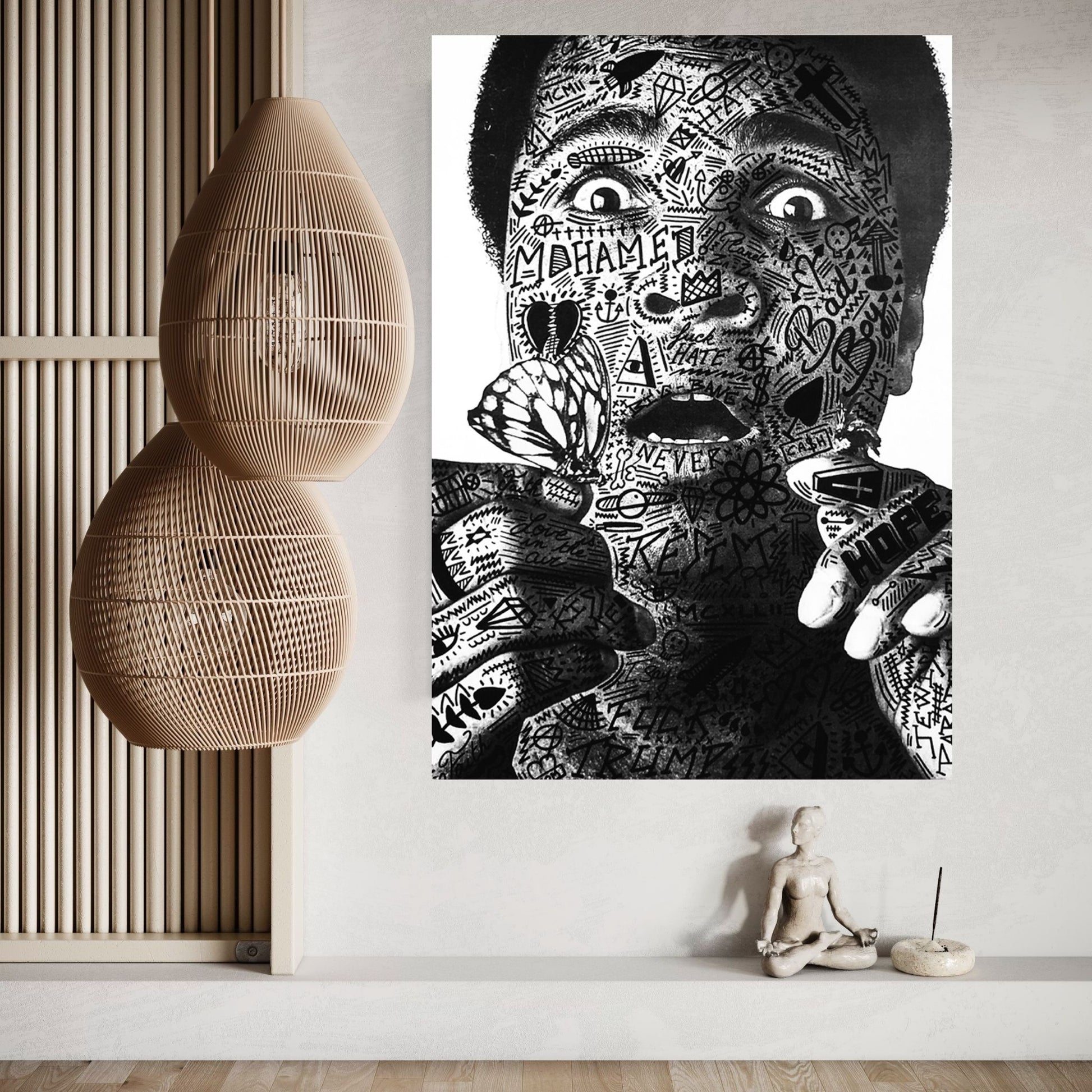 Mohamed Ali Canvas Wall Art - Y Canvas