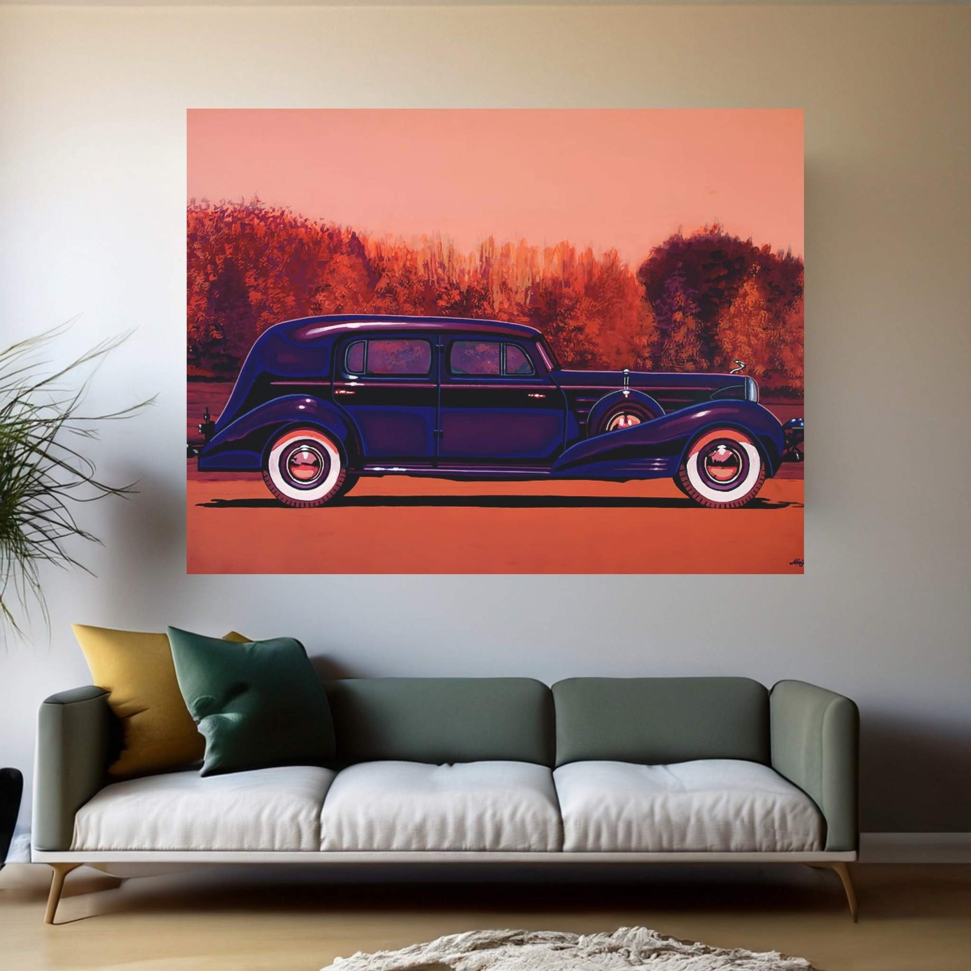 Cadillac V 16 Custom Imperial Canvas Wall Art - Y Canvas