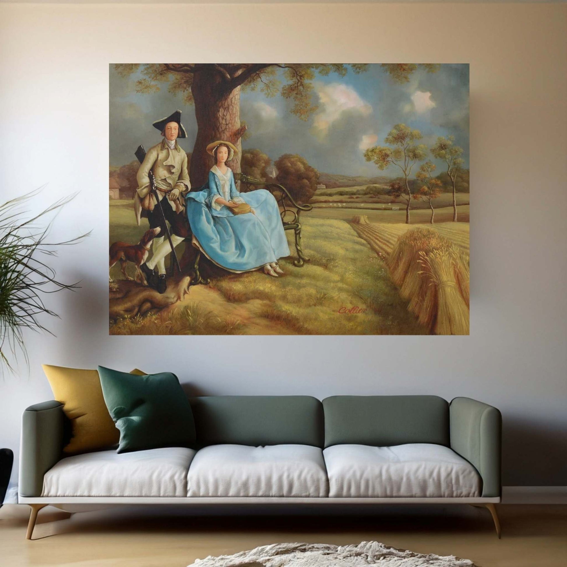 Mr. and Mrs. Andrews Canvas Wall Art - Y Canvas