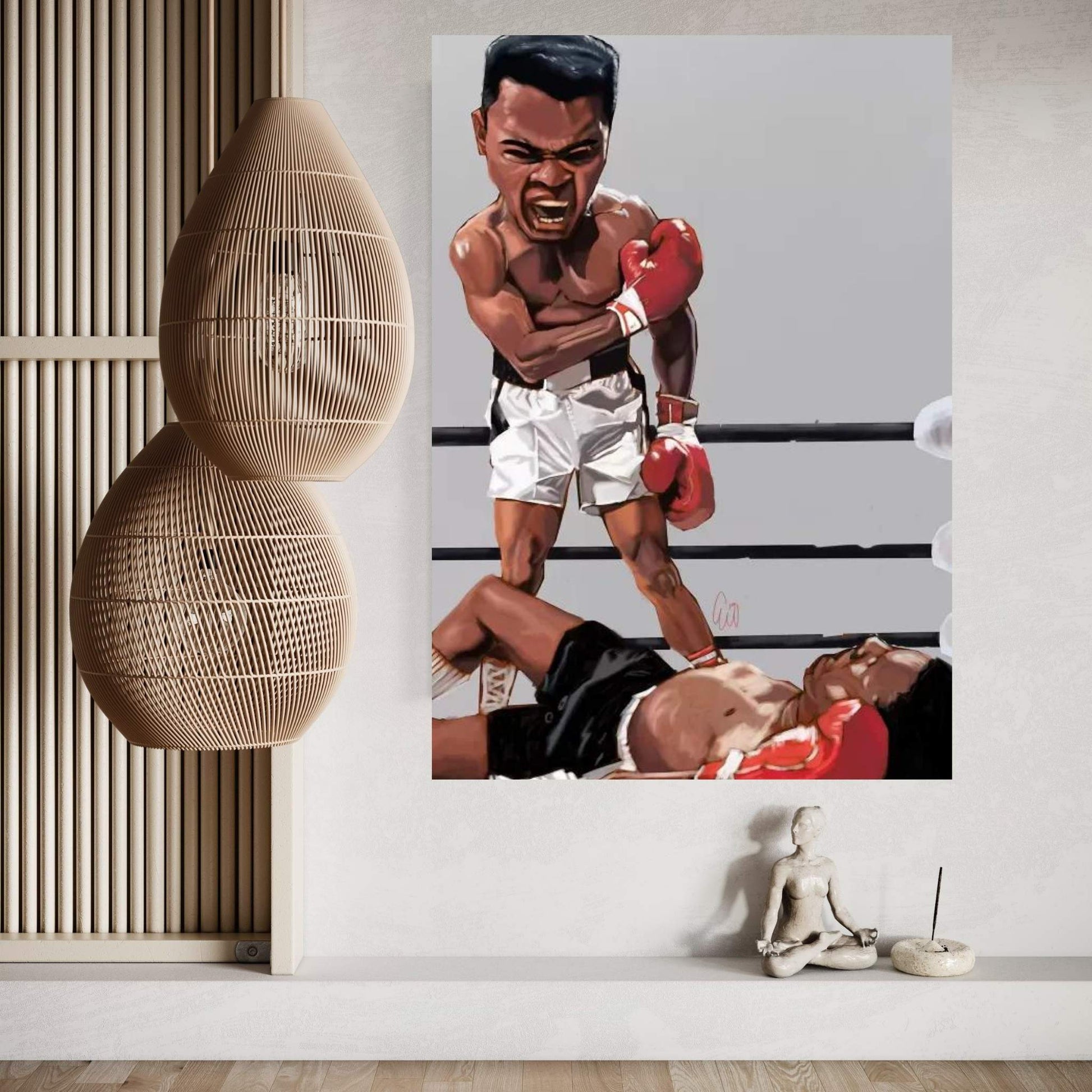 Ali Rumble Canvas Wall Art - Y Canvas