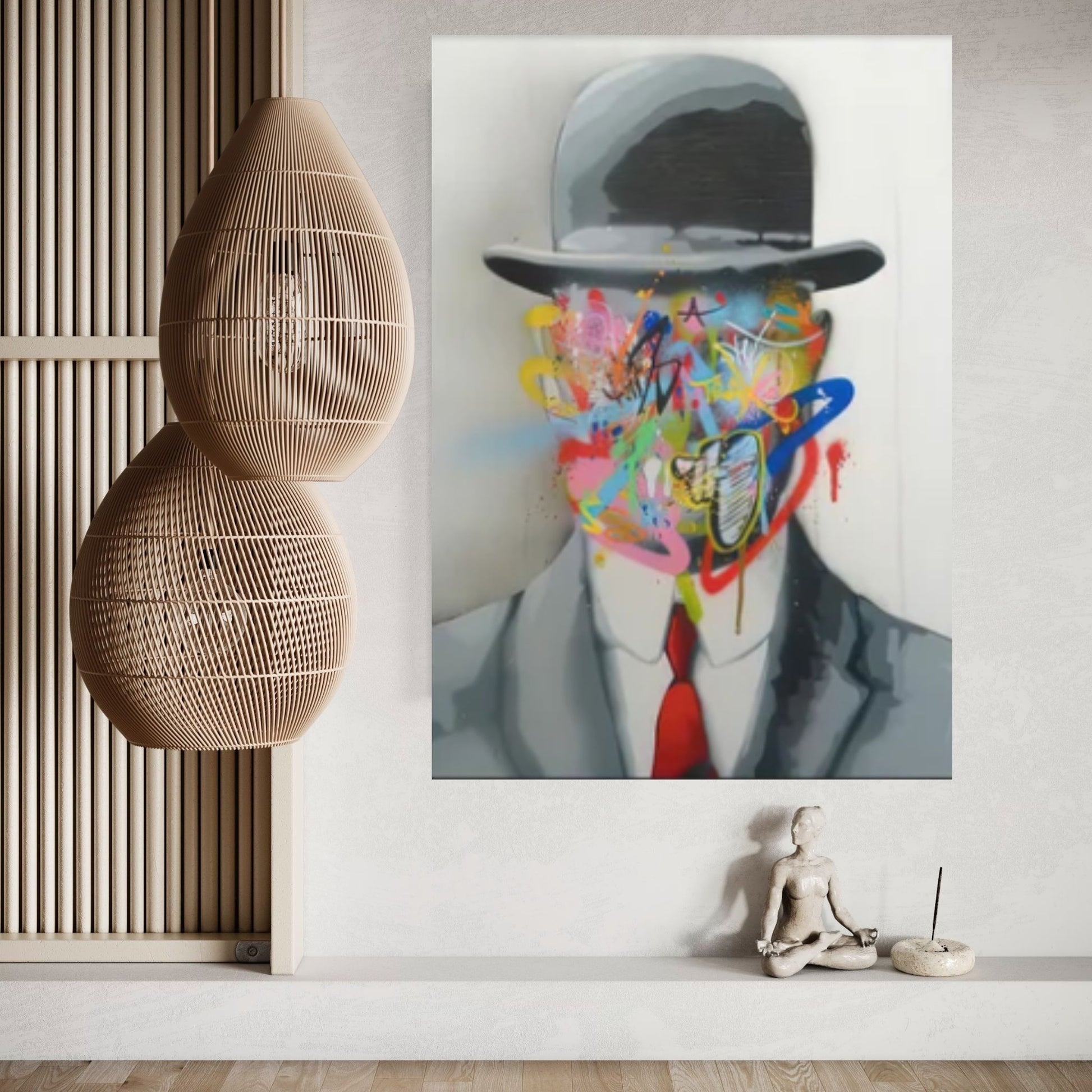 Banksy Canvas Art, Canvas Wall Art Decor, Graffiti Canvas, Banksy Wall Art, Street Graffiti Art - Y Canvas
