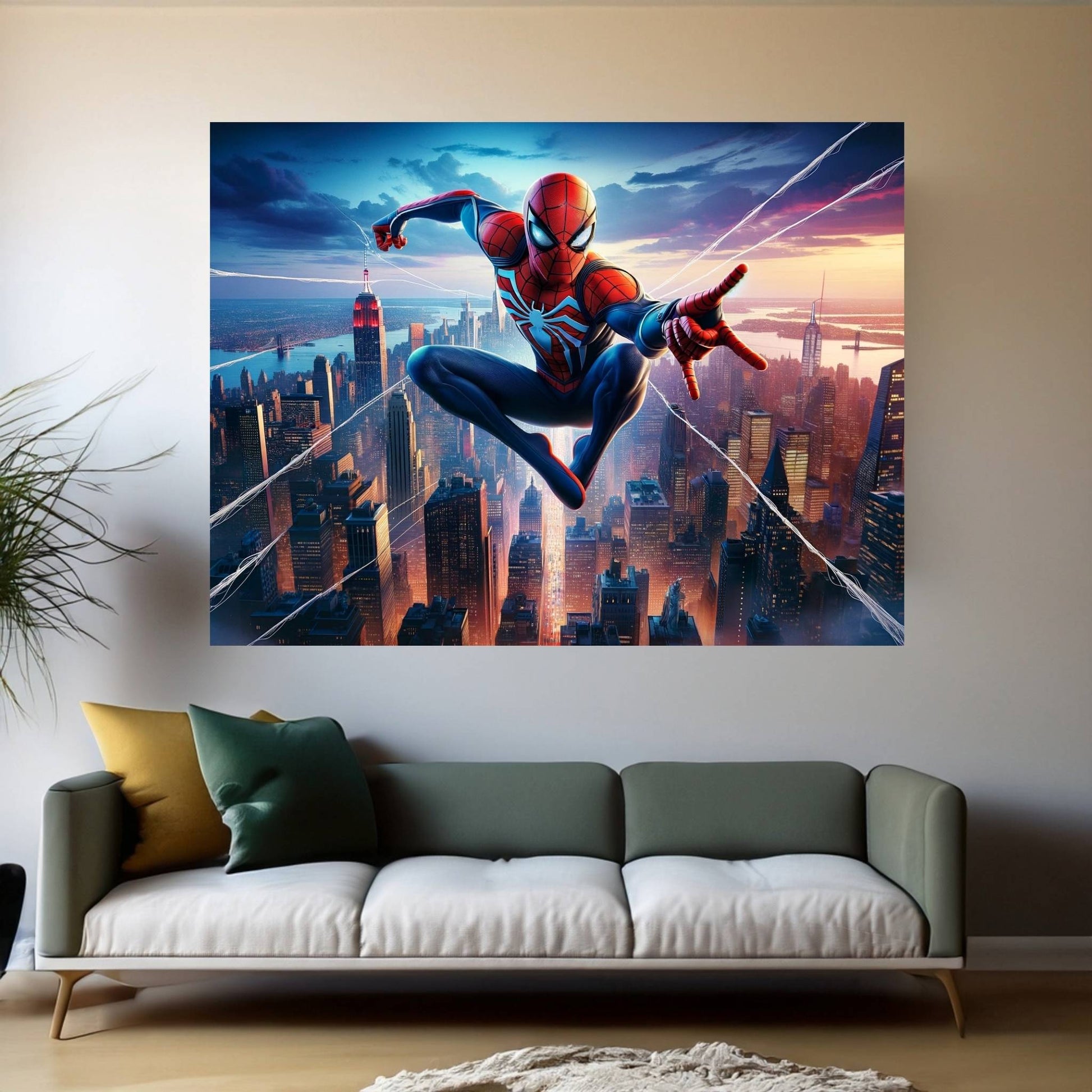 Spiderman Canvas Wall Art - Y Canvas