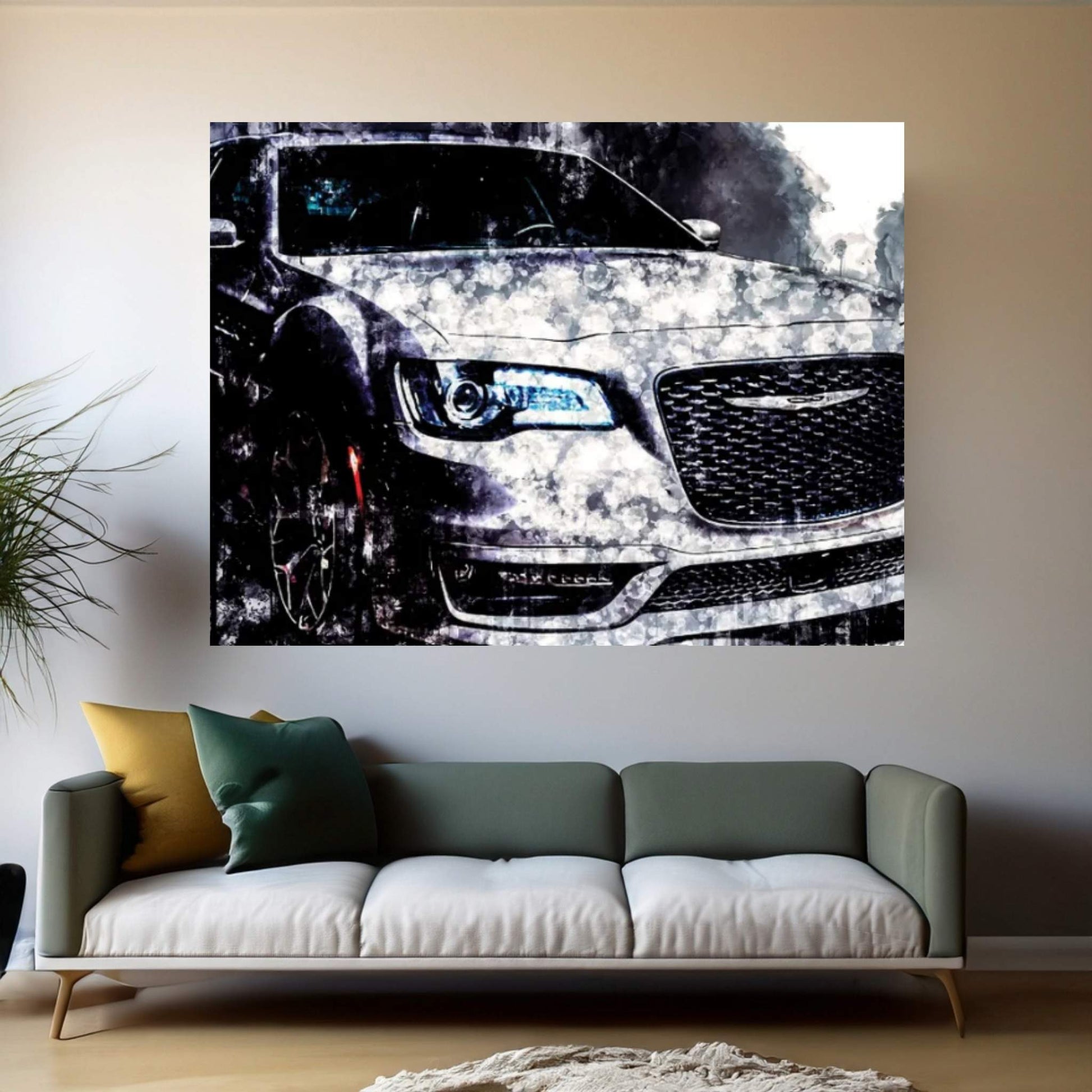 2018 Chrysler 300S Vehicle CDLV Canvas Wall Art - Y Canvas