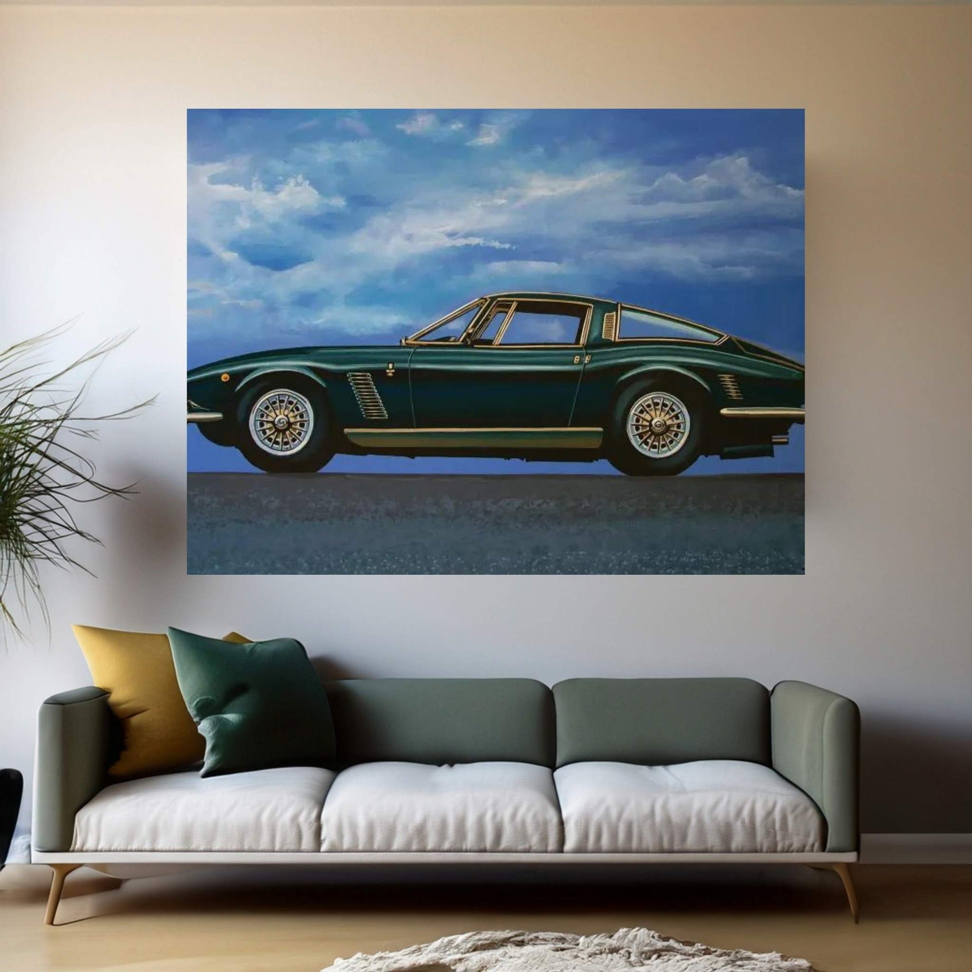 Iso Grifo GL 1963 Canvas Wall Art - Y Canvas