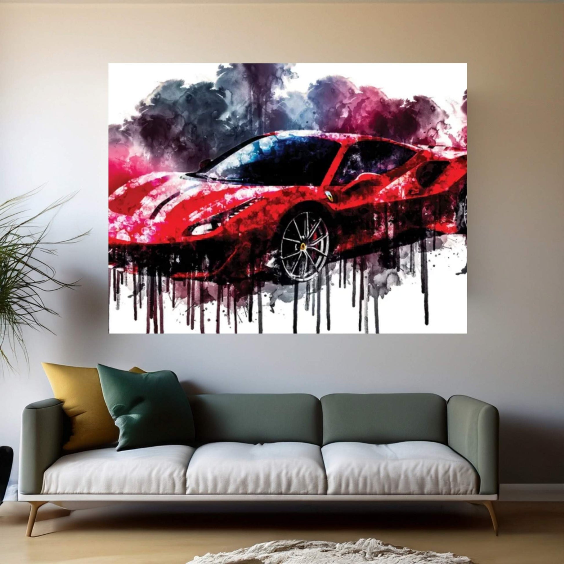 2018 Ferrari 488 Pista Canvas Wall Art - Y Canvas