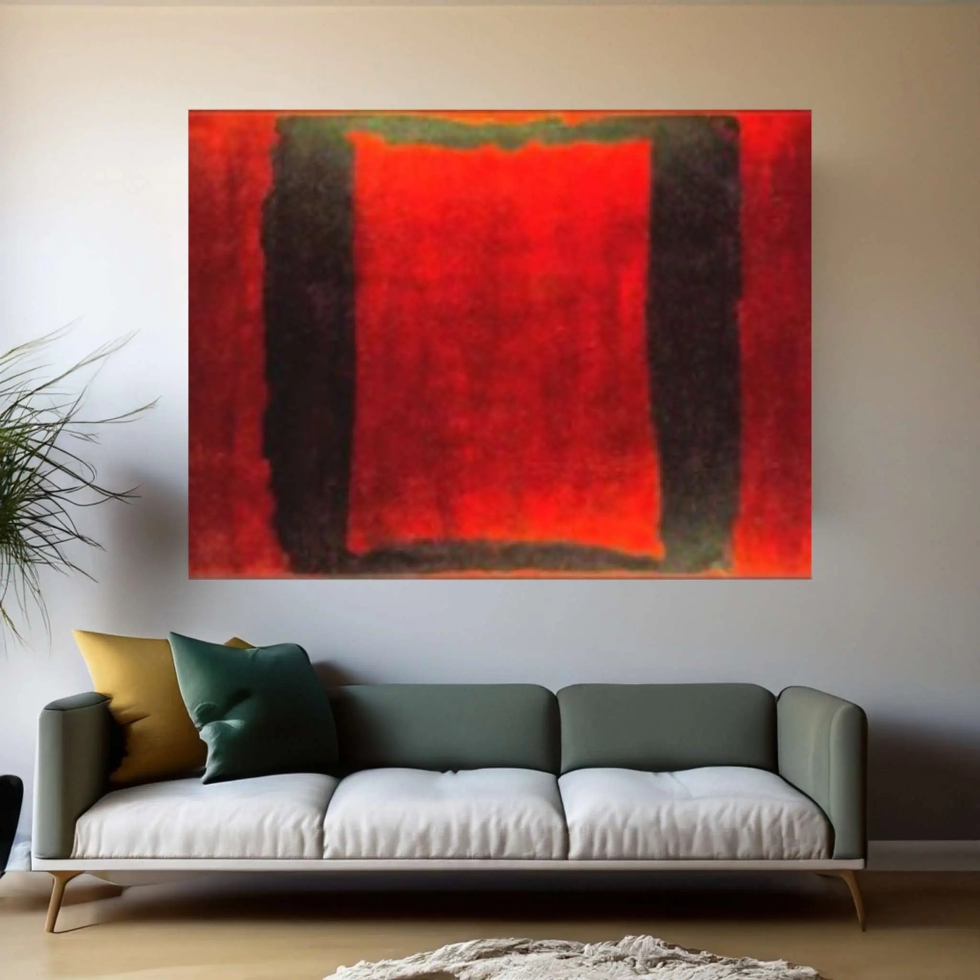 Mark Rothko Frame Canvas/Poster Art Reproduction, Rothko Reproduction - Y Canvas