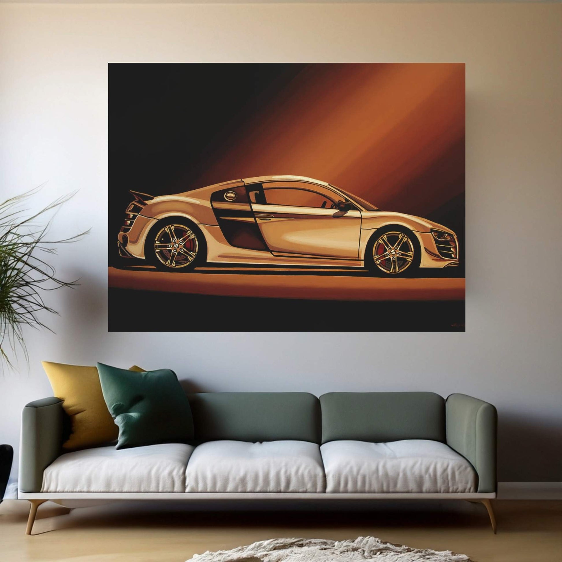 Audi R8 2007 Canvas Wall Art - Y Canvas