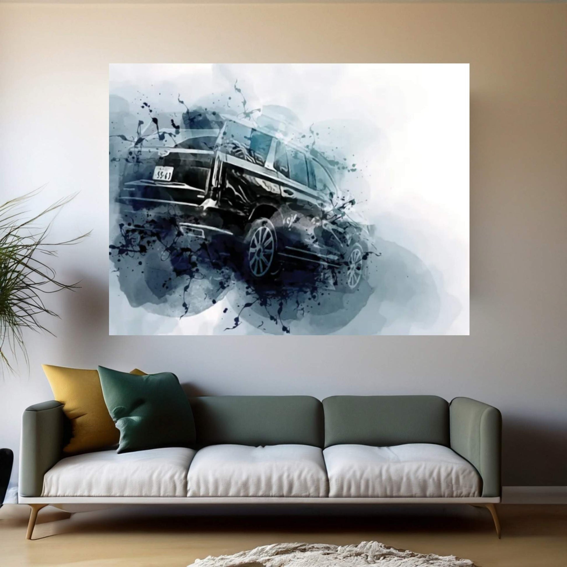 Cadillac Escalade 2022 Rear View Exterior Luxury Suv New Gray Escalade American Cars Cadillac Canvas Wall Art - Y Canvas