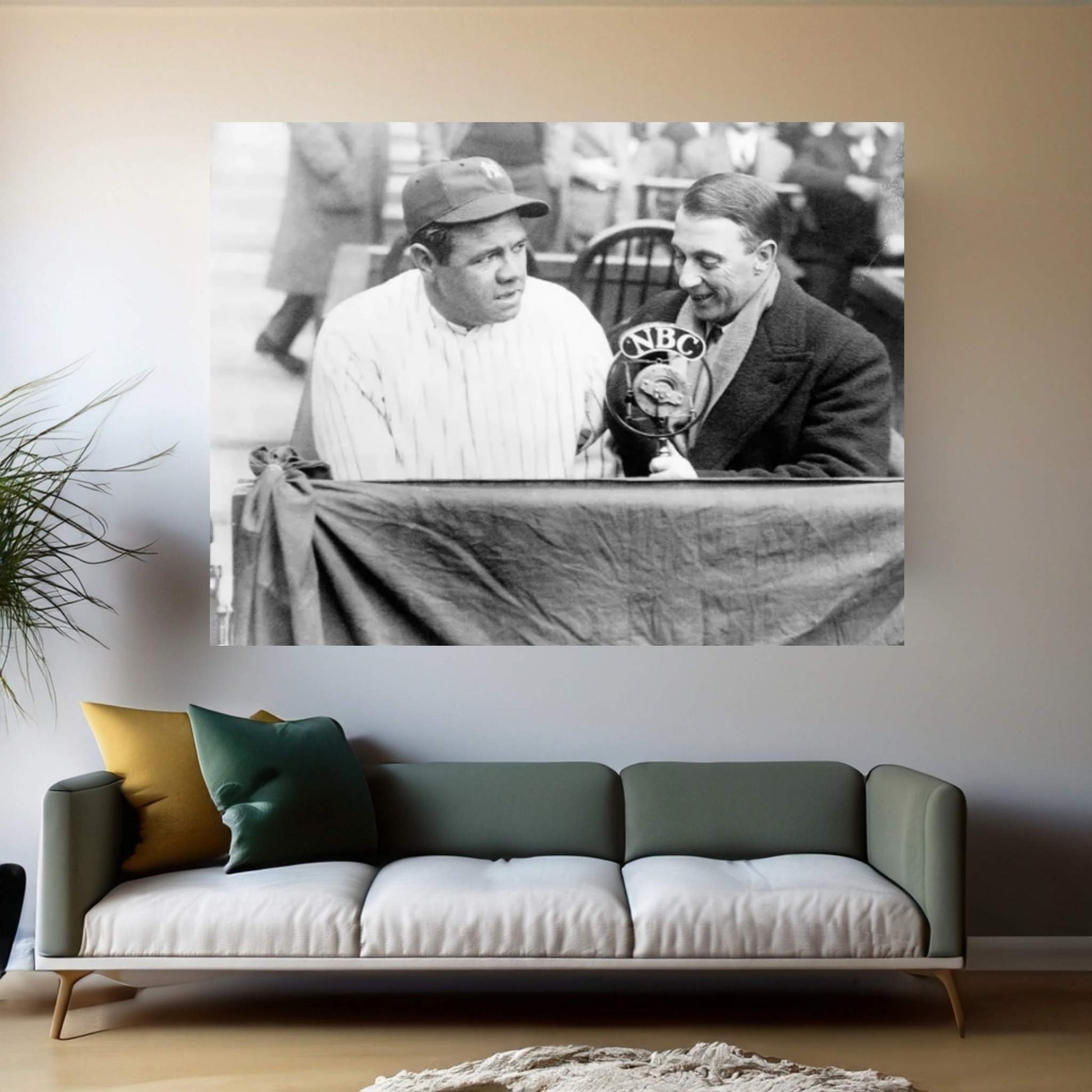 George H. Ruth Canvas Wall Art - Y Canvas