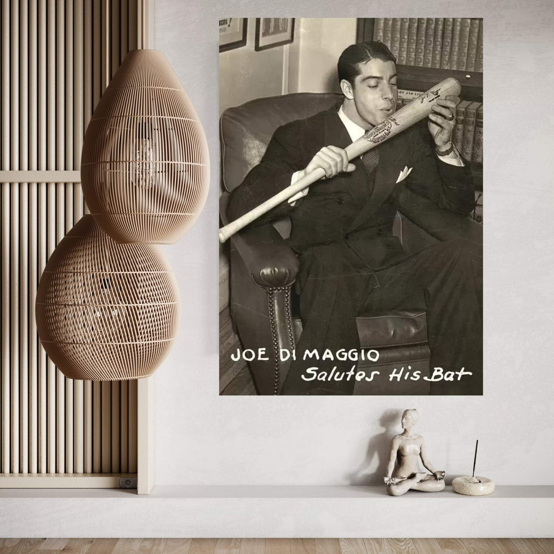 Joe Dimaggio (1914-1999) Canvas Wall Art - Y Canvas